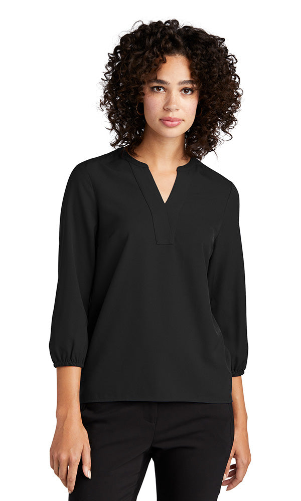 Mercer+Mettle® Women's Stretch Crepe 3/4-Sleeve Blouse