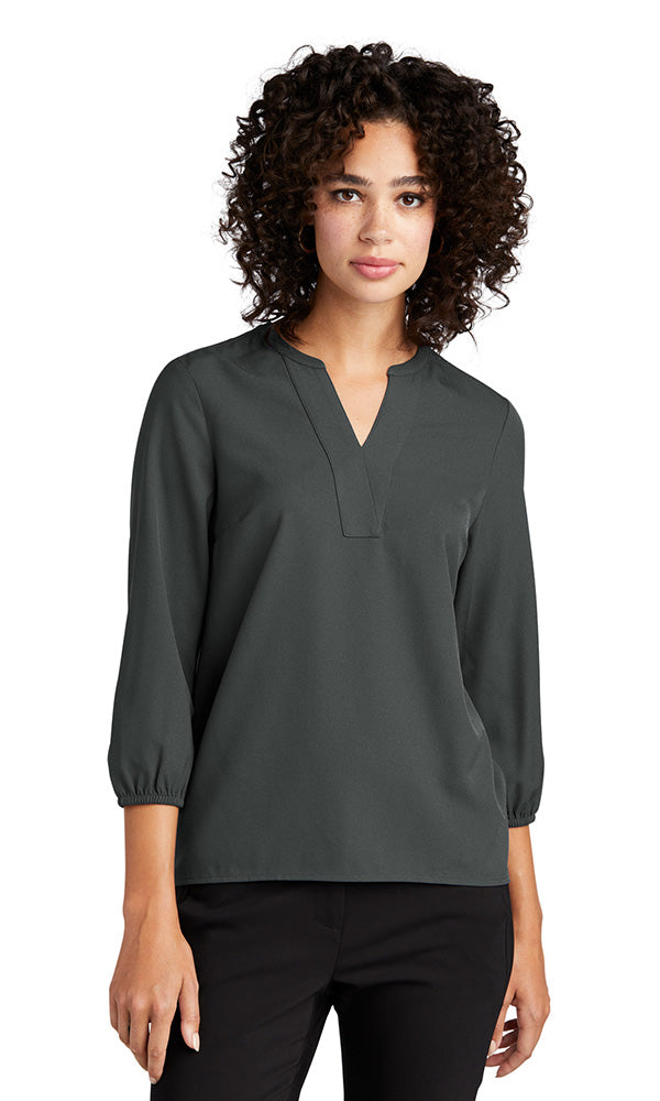 Mercer+Mettle® Women's Stretch Crepe 3/4-Sleeve Blouse