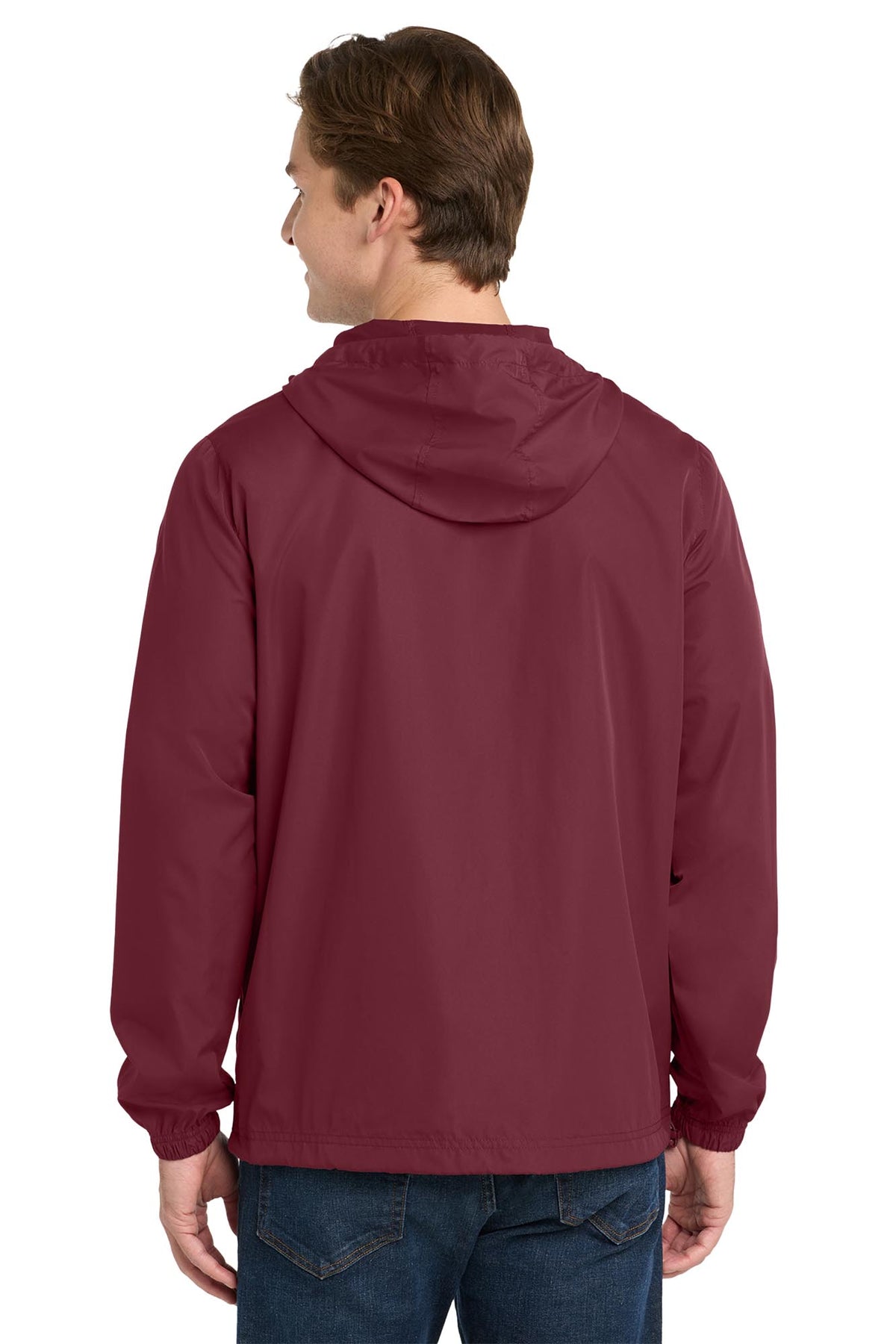 Sport-Tek® Men's Packable Anorak - Maroon