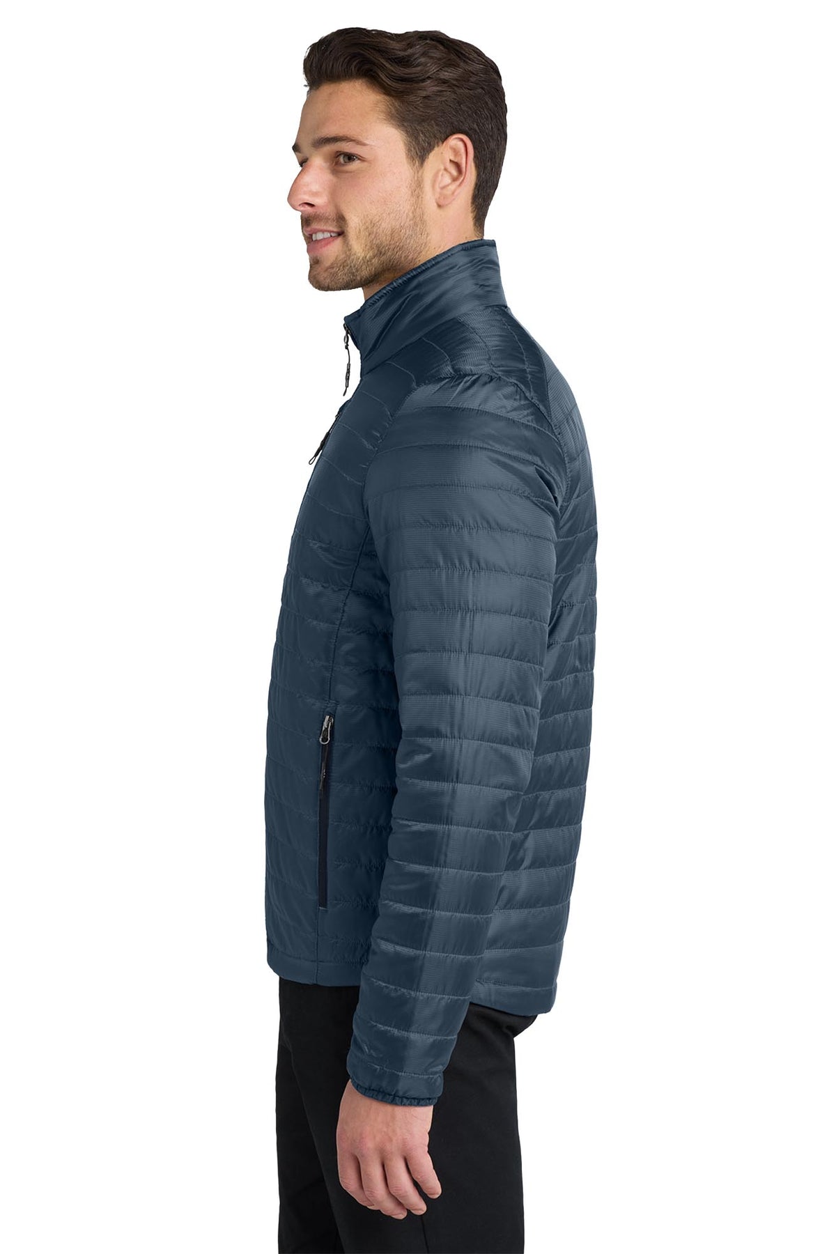 Port Authority® Packable Puffy Jacket - Regatta Blue/River Blue Navy