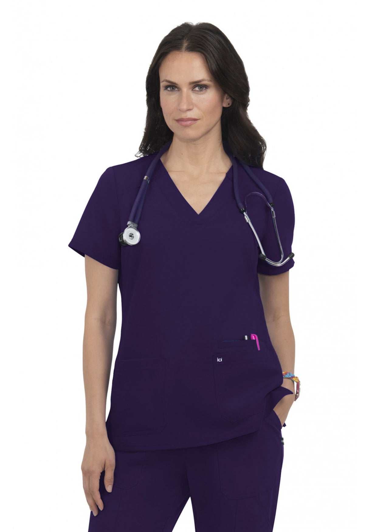 koi™ Next Gen Women's 3-Pocket Hustle and Heart Top