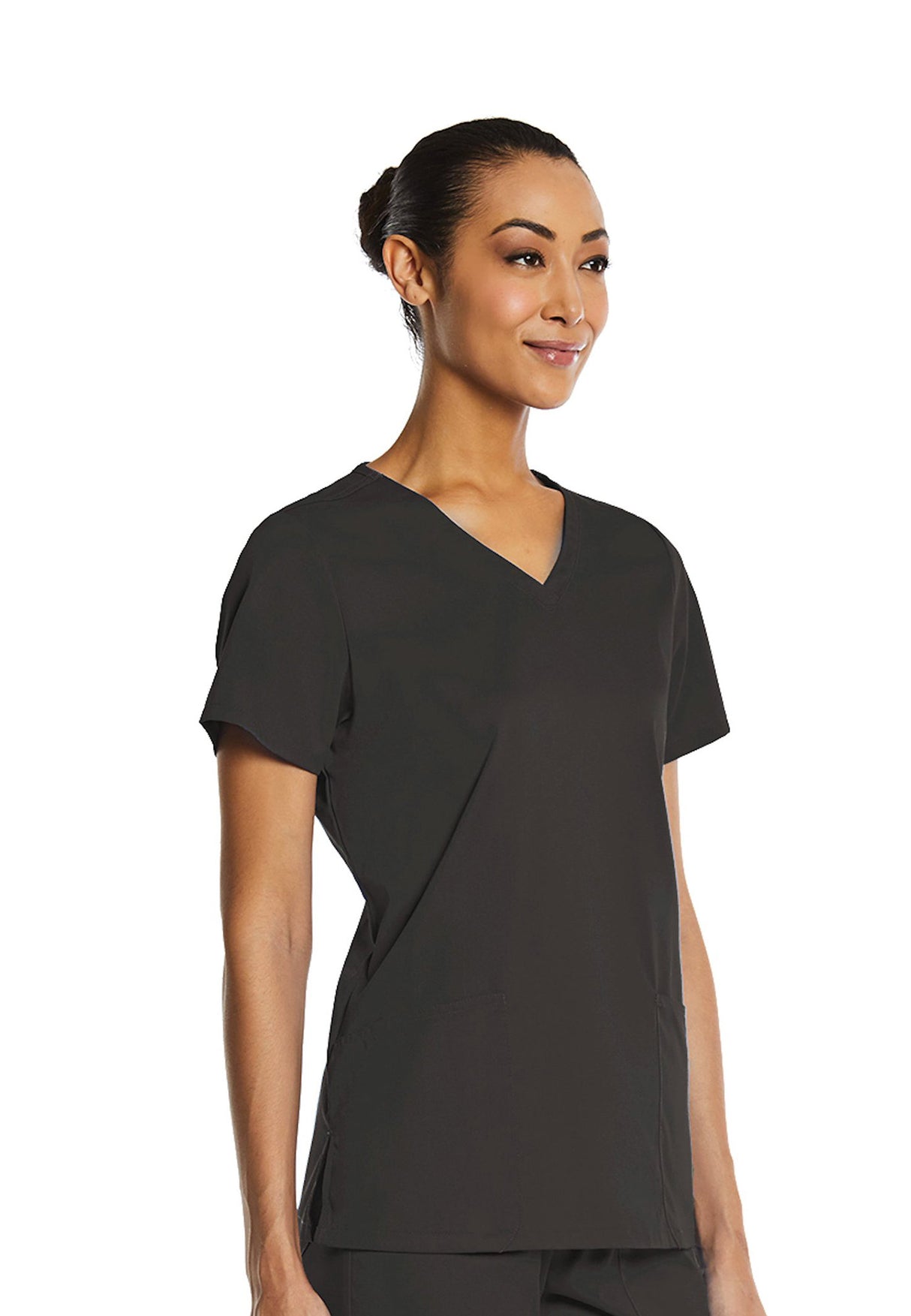 Elements by Alexanders Uniforms Women's Basic 2-Pocket V-Neck Scrub Top