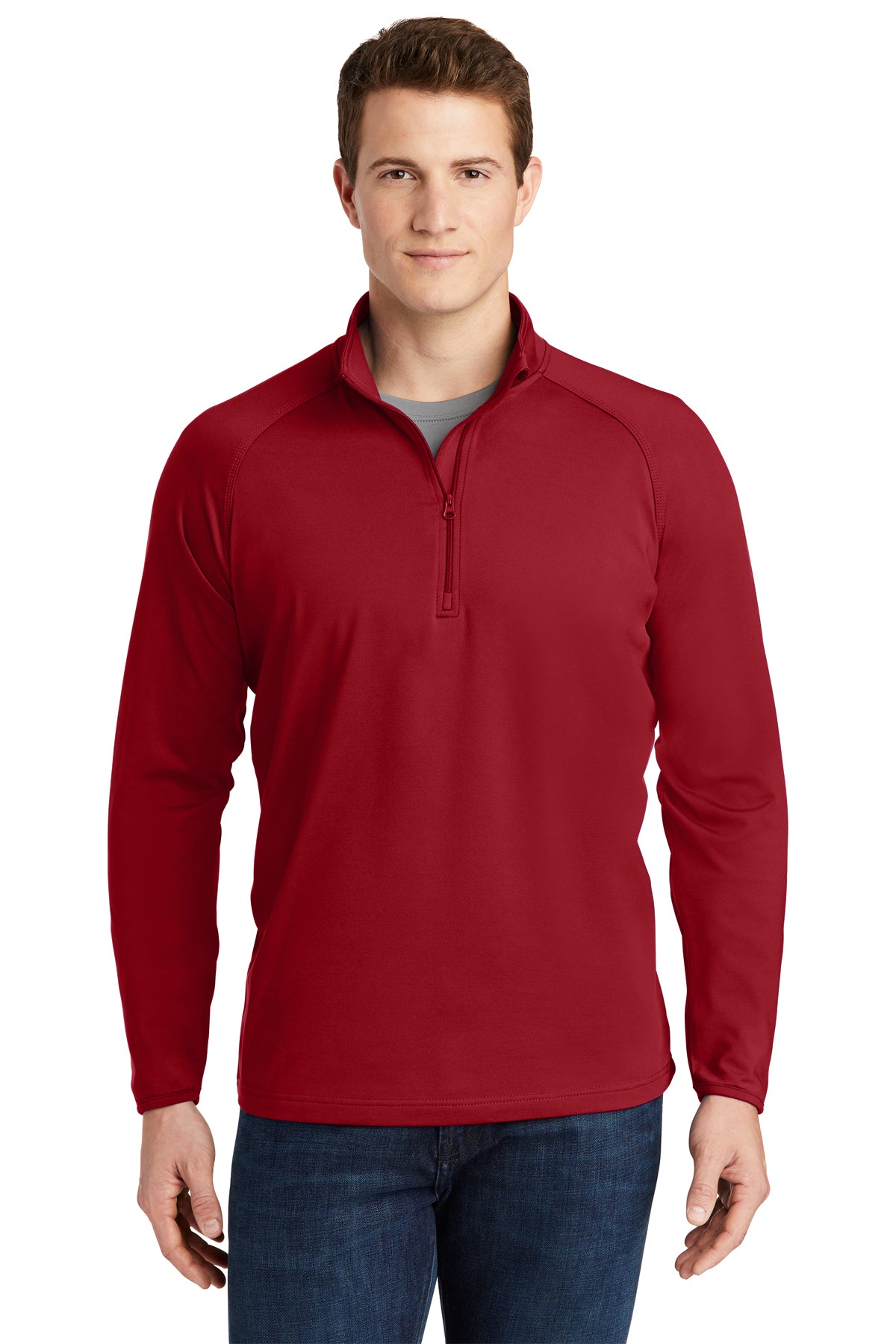 Men's Sport-Tek® Sport-Wick® Stretch 1/4-Zip Pullover