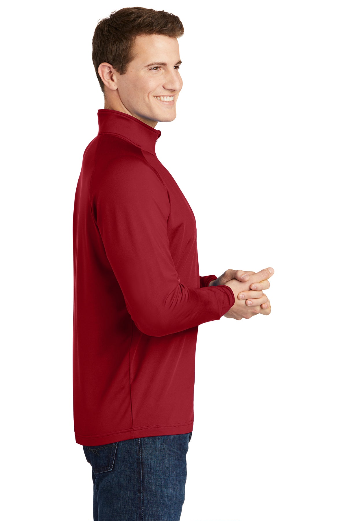 Men's Sport-Tek® Sport-Wick® Stretch 1/4-Zip Pullover