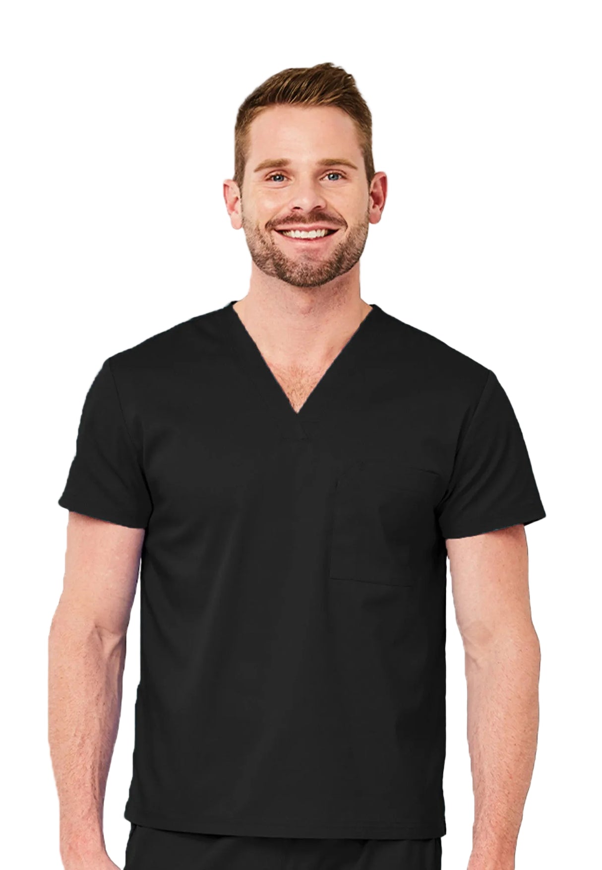 Elements by Alexanders Uniforms Unisex 1-Pocket V-Neck Scrub Top