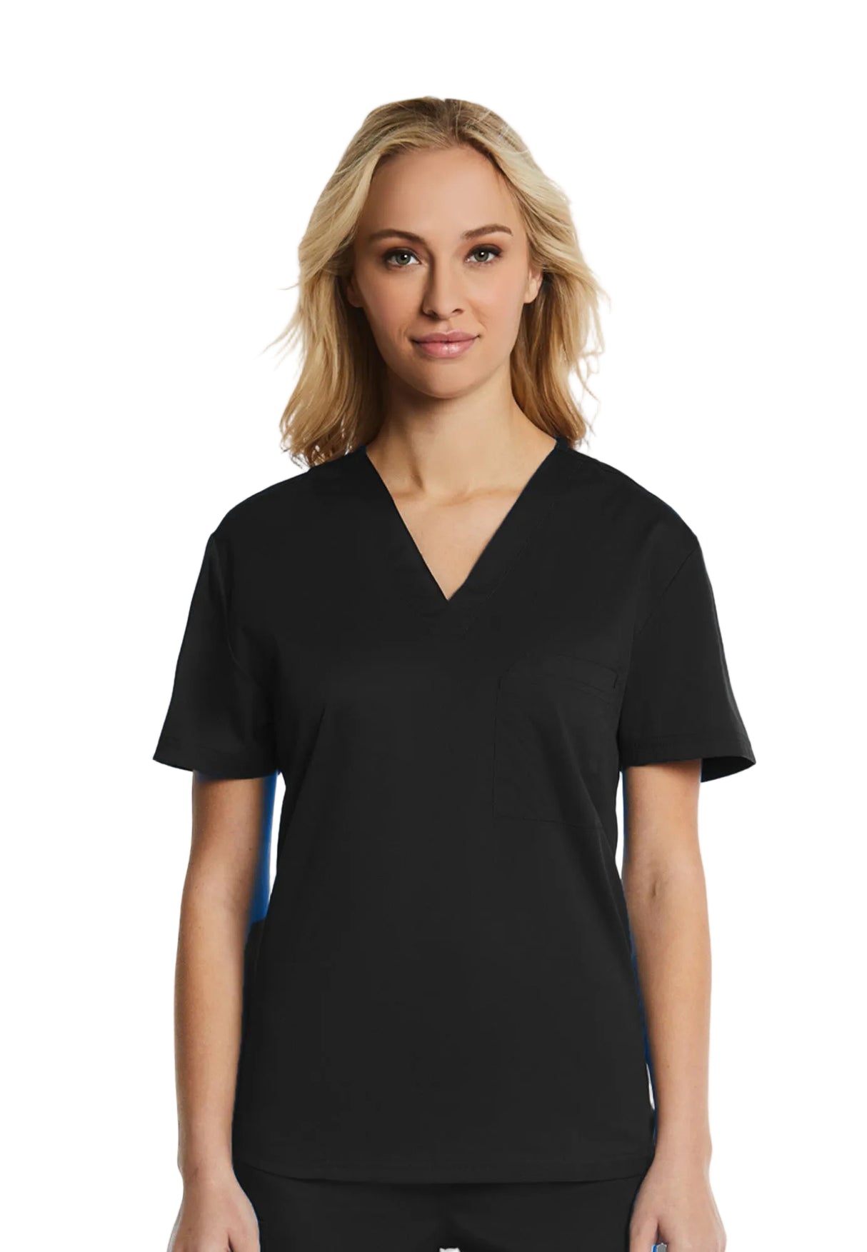 Elements by Alexanders Uniforms Unisex 1-Pocket V-Neck Scrub Top