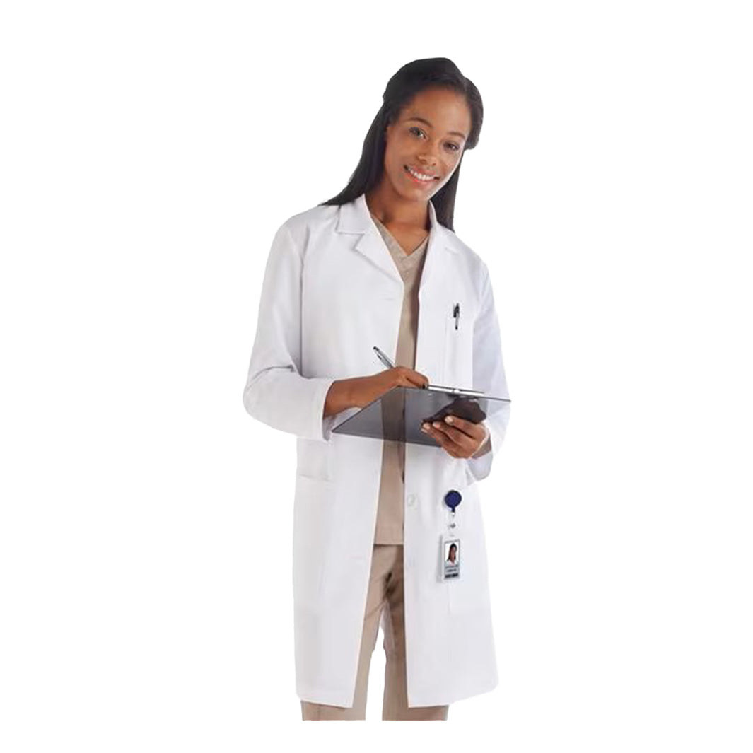 Meta Women's 37" Notched Collar Labcoat