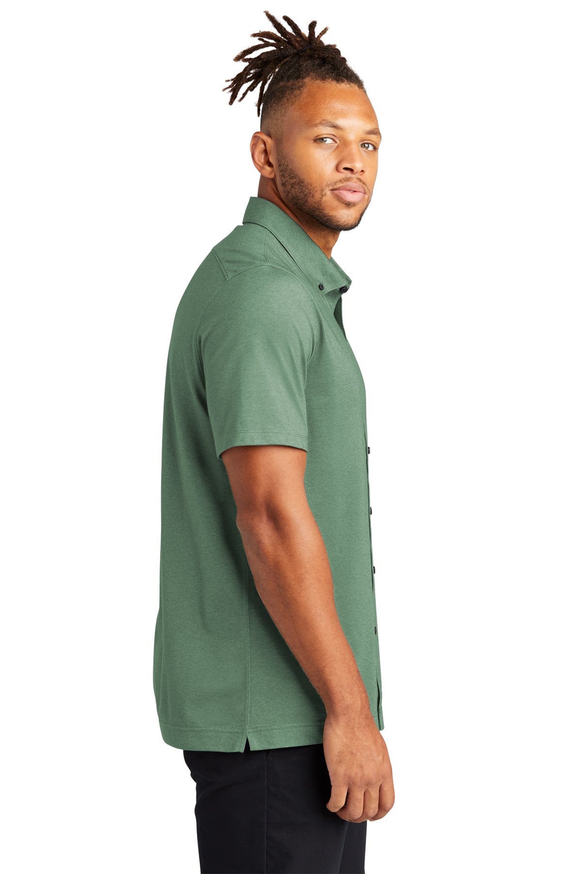 Mercer+Mettle® Stretch Pique Full-Button Polo