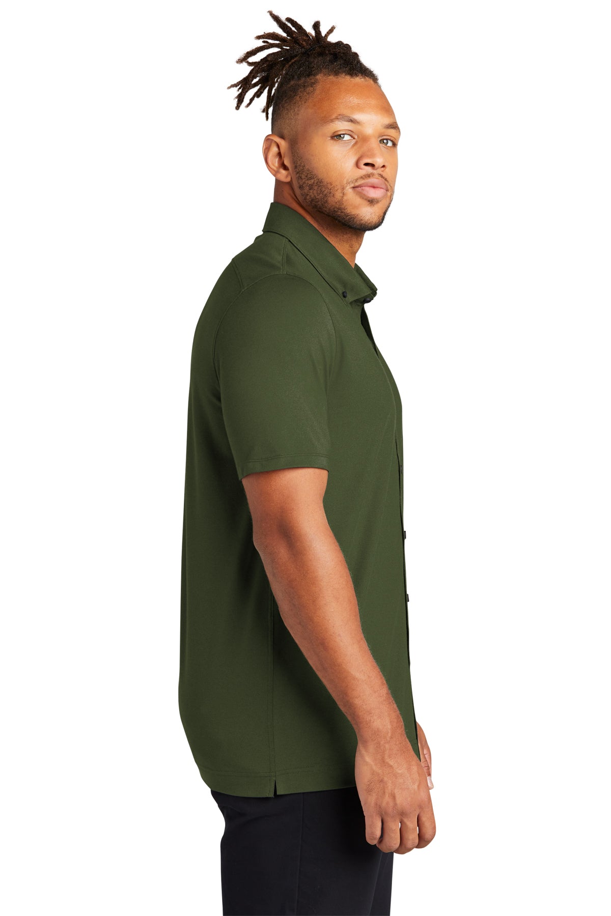 Mercer+Mettle® Stretch Pique Full-Button Polo