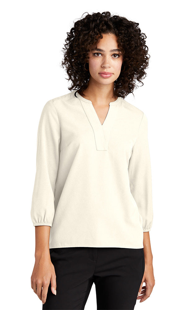 Mercer+Mettle® Women's Stretch Crepe 3/4-Sleeve Blouse