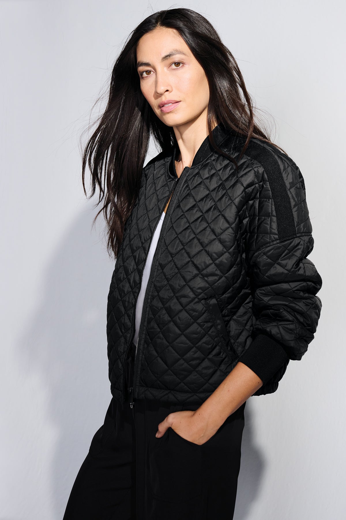 Mercer+Mettle® Women’s Boxy Quilted Bomber Jacket