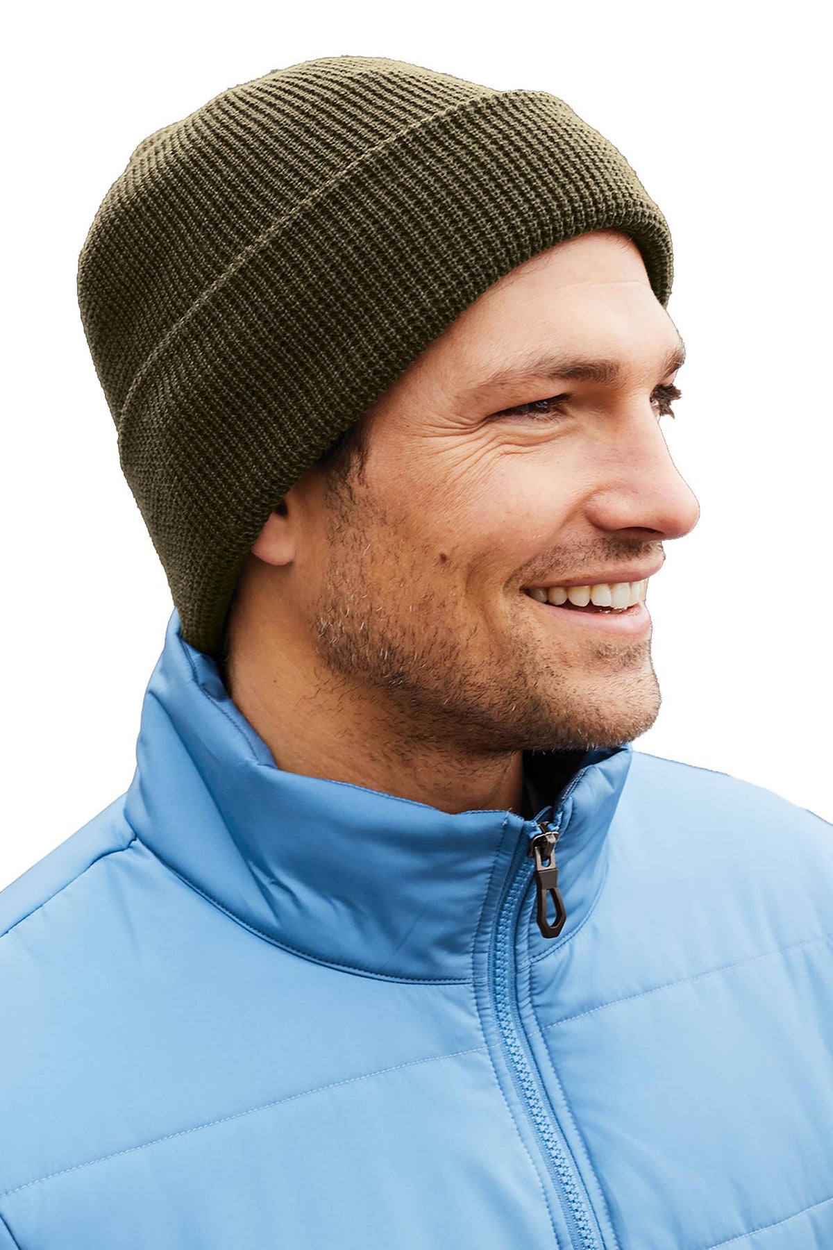 Port Authority® Thermal Knit Cuffed Beanie - Olive Green