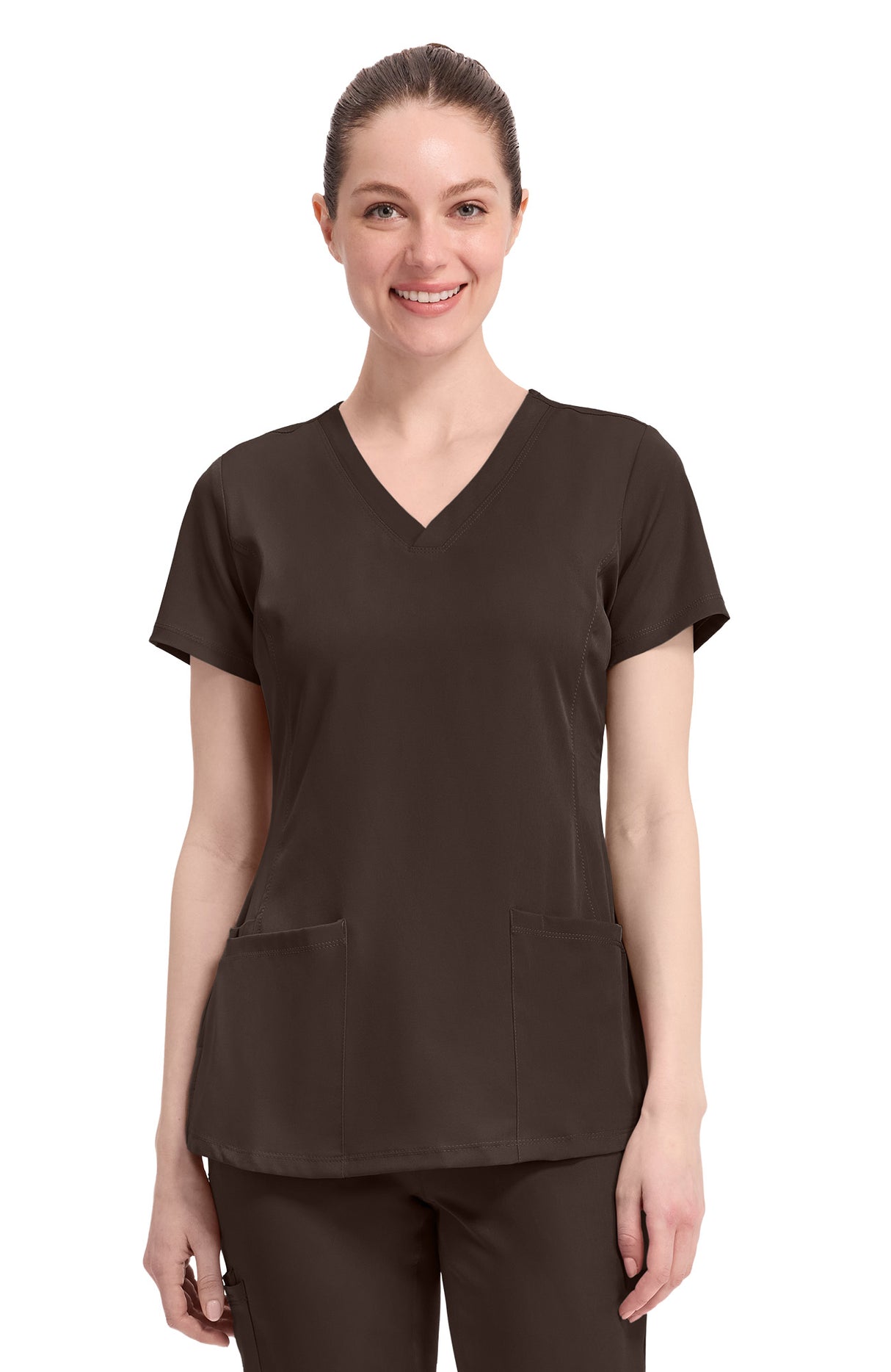 Healing Hands HH Works Monica Women's 4-Pocket Stretch V-Neck Scrub Top