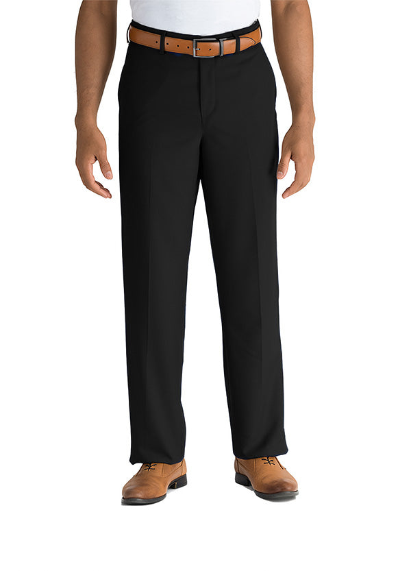 Edwards® Microfiber Flat-Front Black Dress Pant