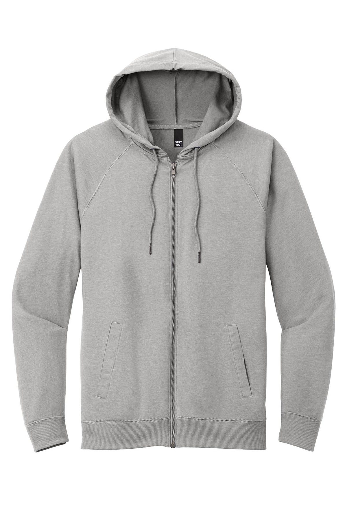 District® Featherweight French Terry™ Full-Zip Hoodie - Light Heather Grey