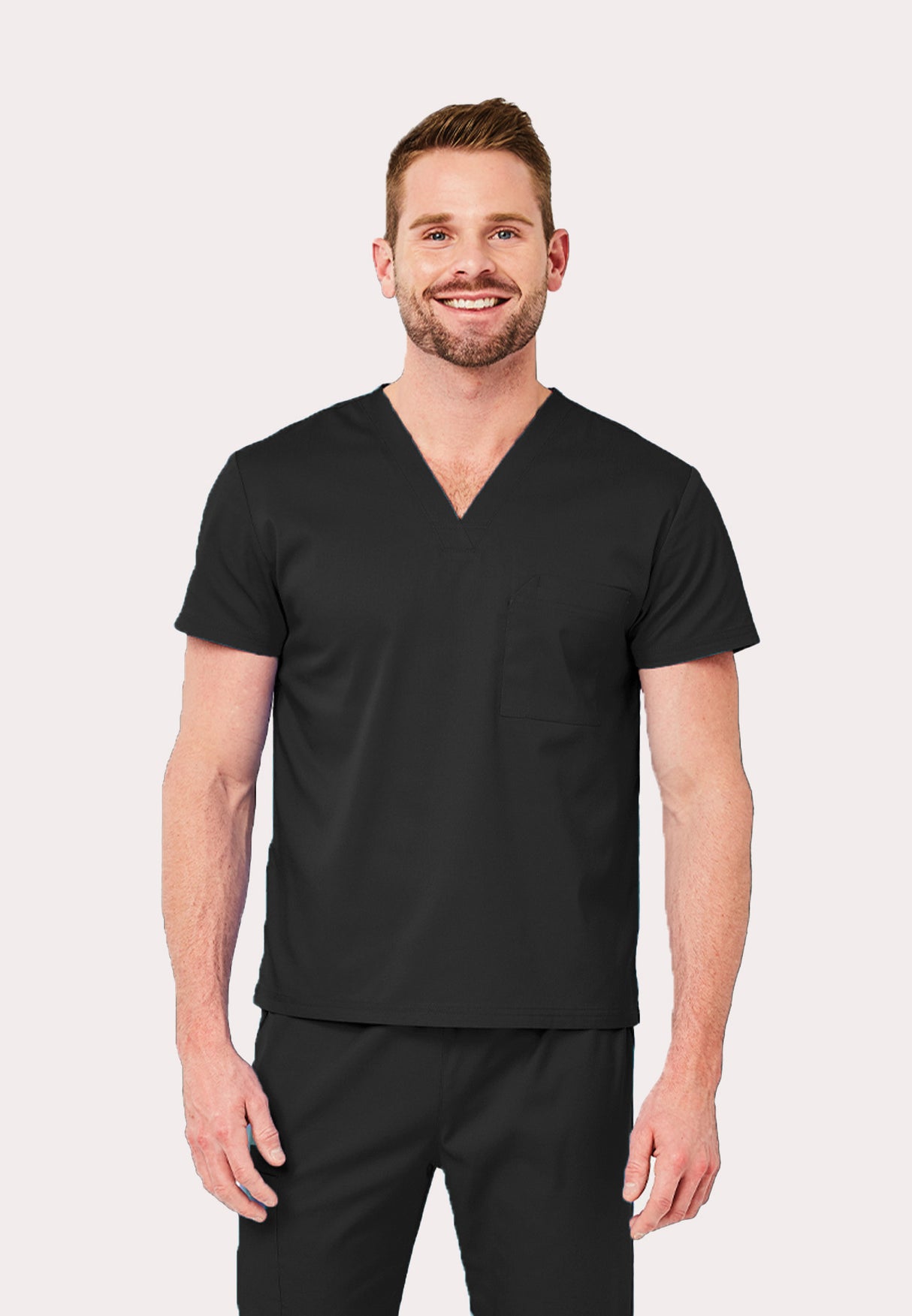 Elements by Alexanders Uniforms Unisex 1-Pocket V-Neck Scrub Top