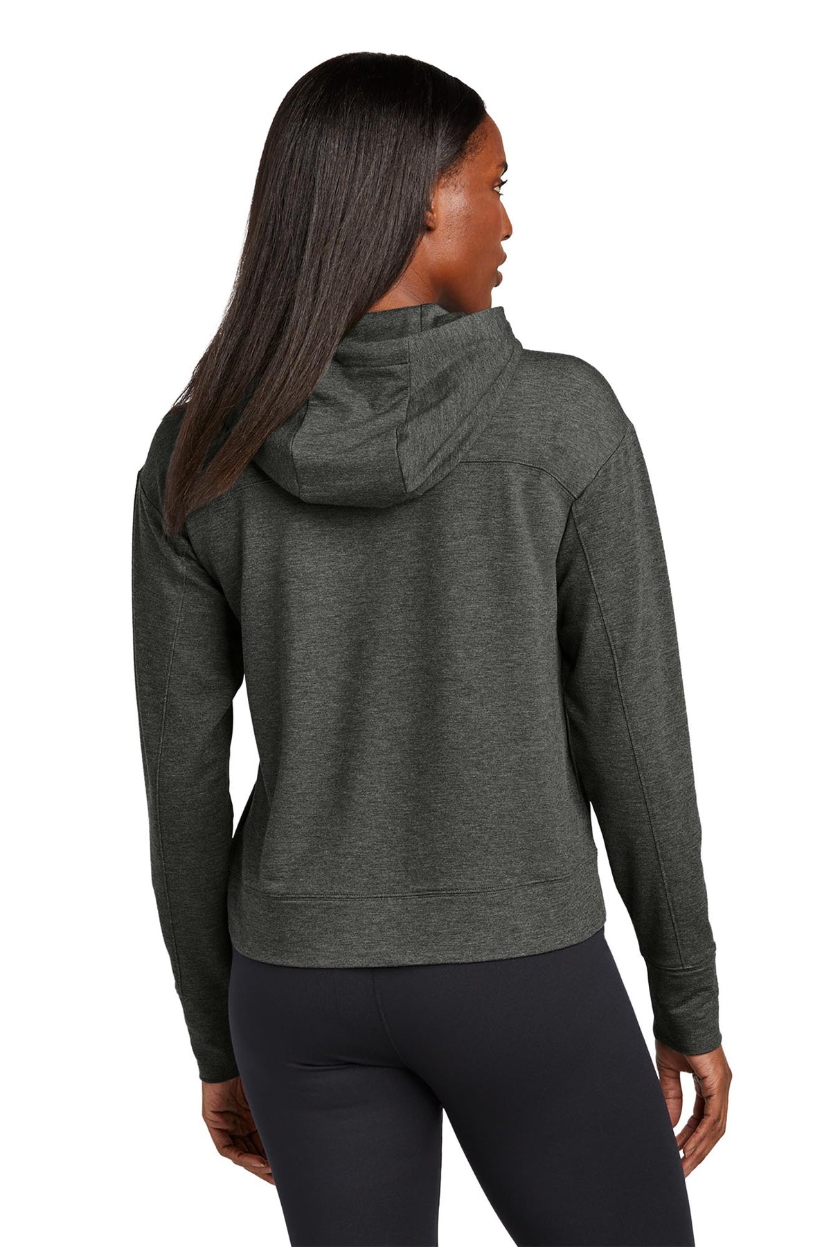 Sport-Tek® Women’s Sport-Wick® Flex Fleece Pullover Hoodie - Dark Grey Heather
