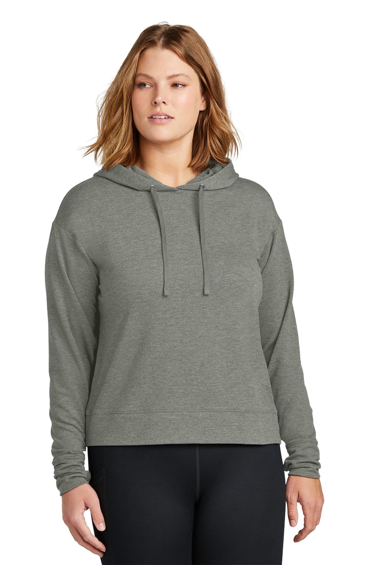 Sport-Tek® Women’s Sport-Wick® Flex Fleece Pullover Hoodie - Light Grey Heather