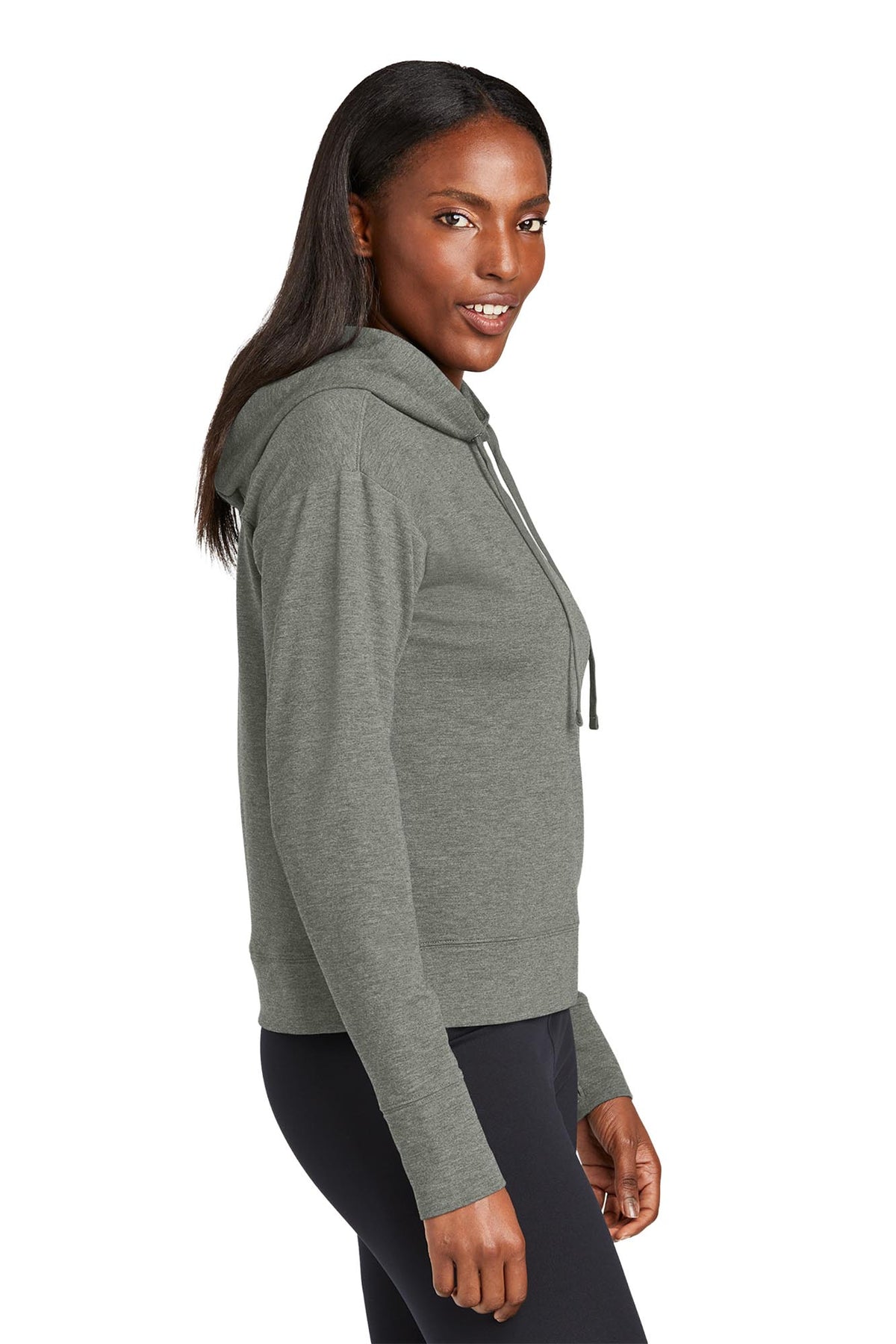 Sport-Tek® Women’s Sport-Wick® Flex Fleece Pullover Hoodie - Light Grey Heather