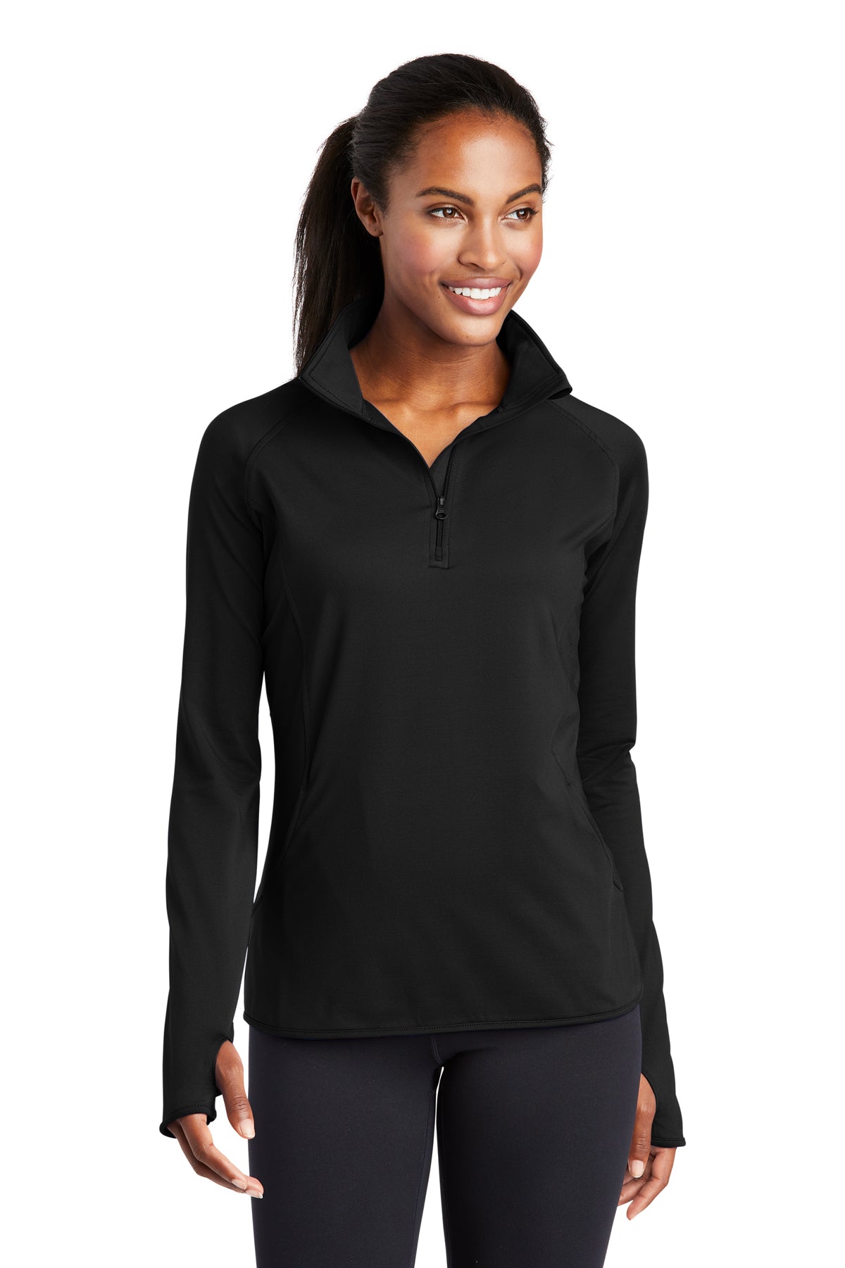 Sport-Tek® Women's Sport-Wick® Stretch 1/4-Zip Pullover
