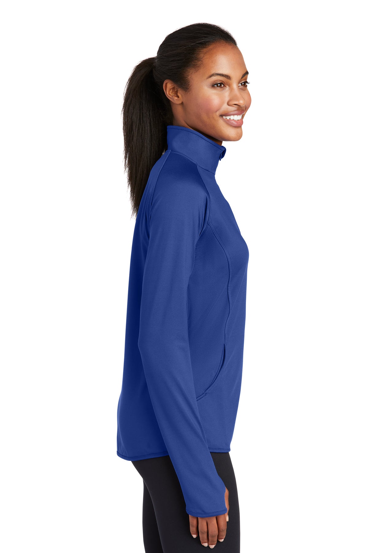 Sport-Tek® Women's Sport-Wick® Stretch 1/4-Zip Pullover