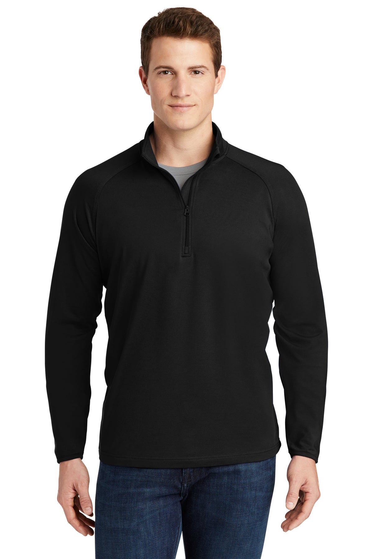 Men's Sport-Tek® Sport-Wick® Stretch 1/4-Zip Pullover