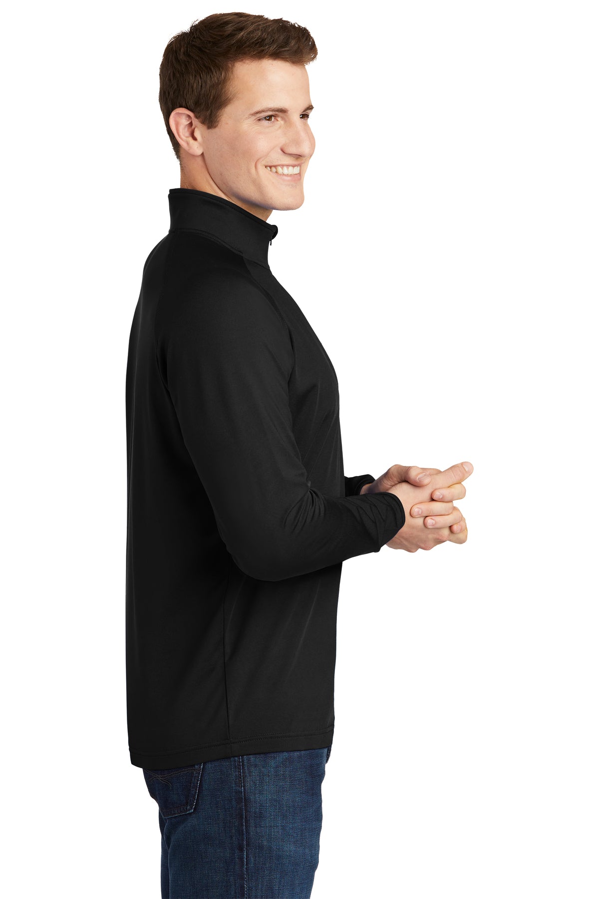 Men's Sport-Tek® Sport-Wick® Stretch 1/4-Zip Pullover