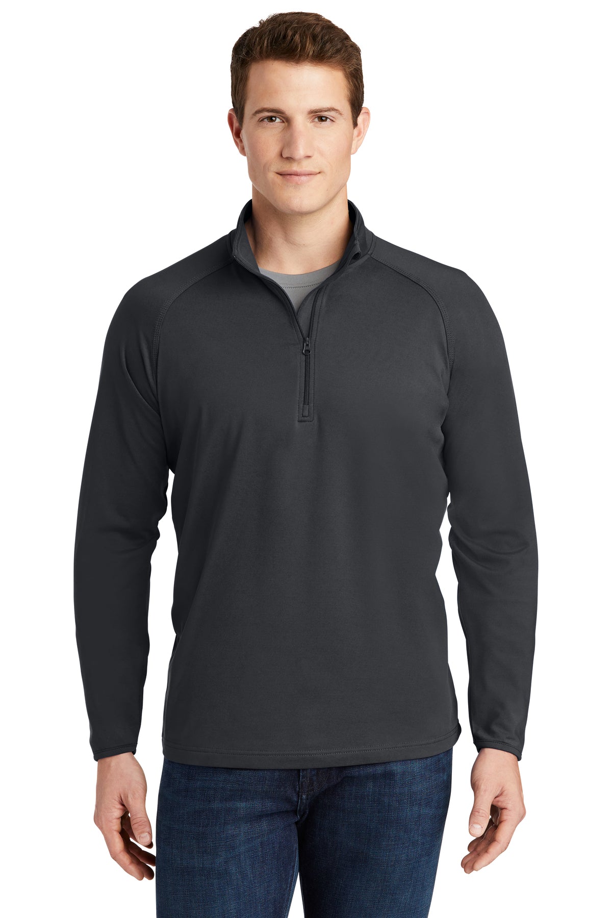 Men's Sport-Tek® Sport-Wick® Stretch 1/4-Zip Pullover