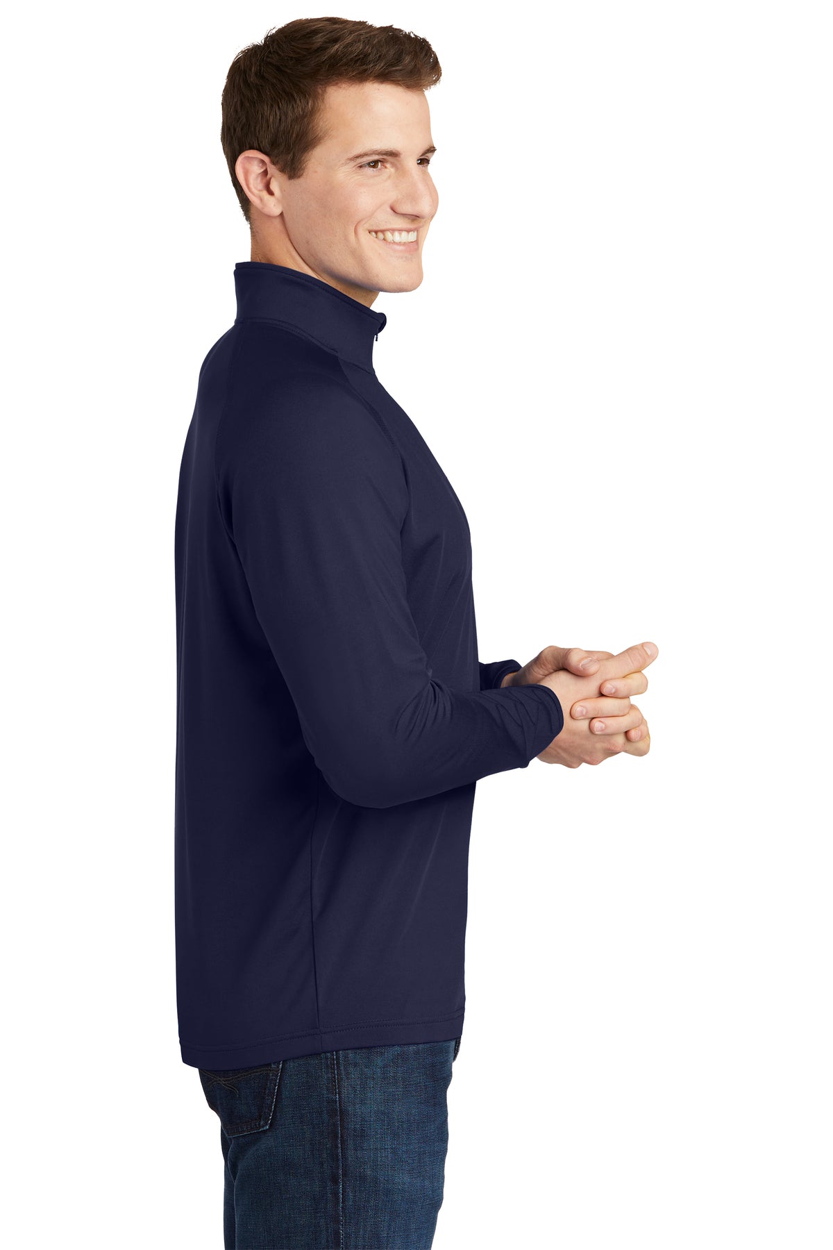 Men's Sport-Tek® Sport-Wick® Stretch 1/4-Zip Pullover