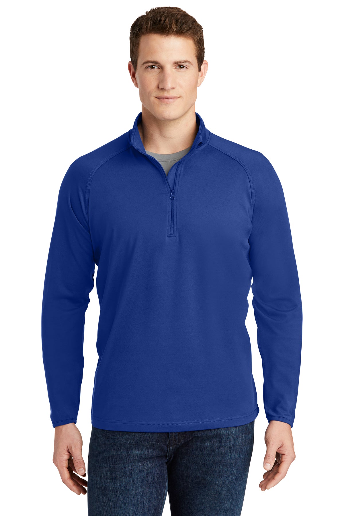 Men's Sport-Tek® Sport-Wick® Stretch 1/4-Zip Pullover