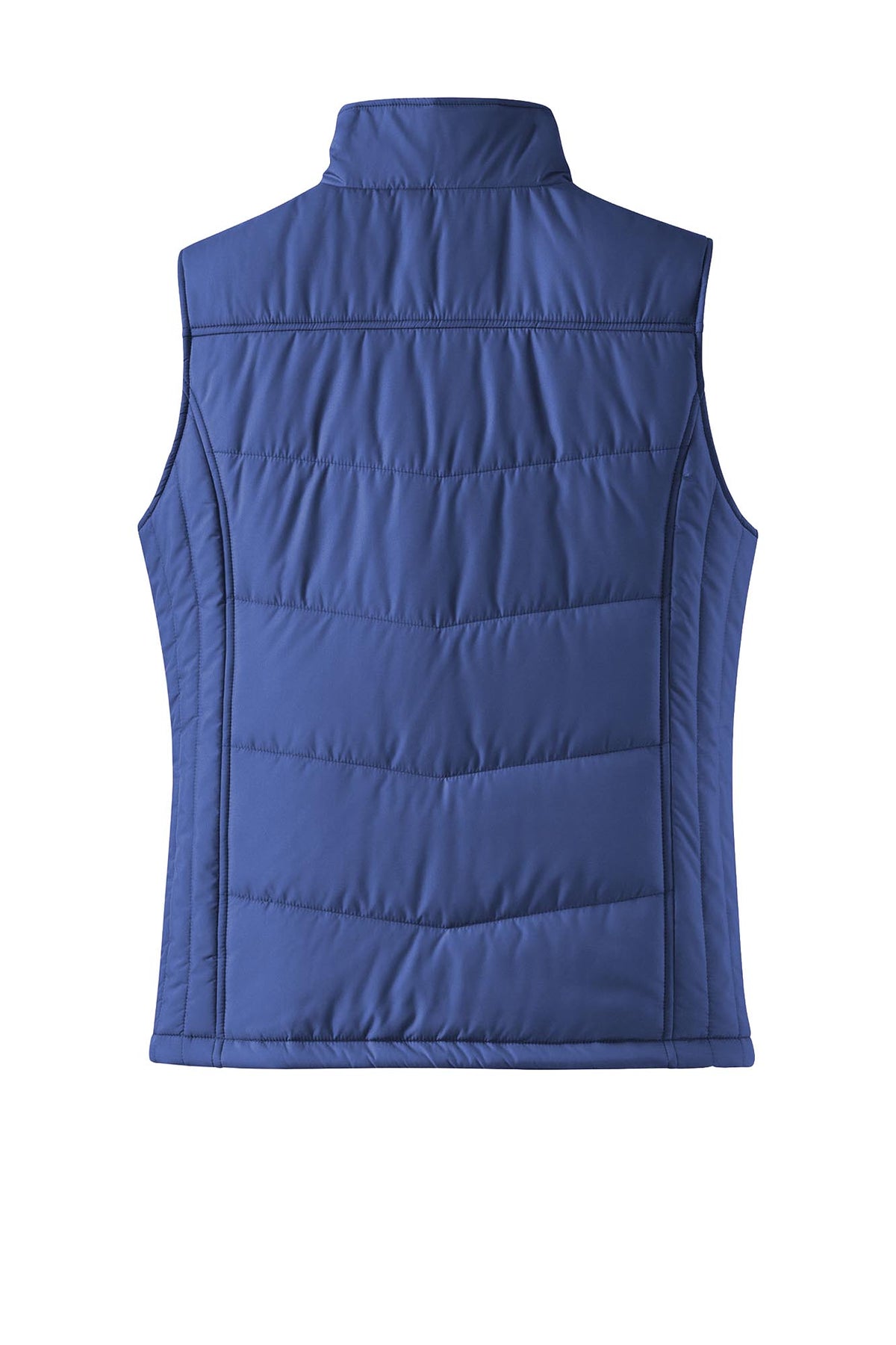 Port Authority® Women's Puffy Vest - Mediterranean Blue/Black