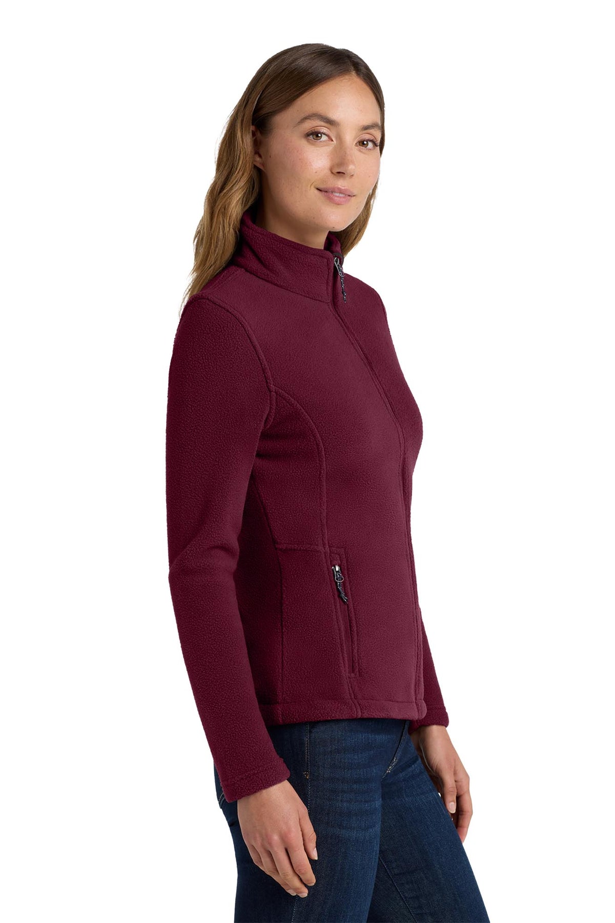 Port Authority® Women's Value Fleece Jacket - Maroon