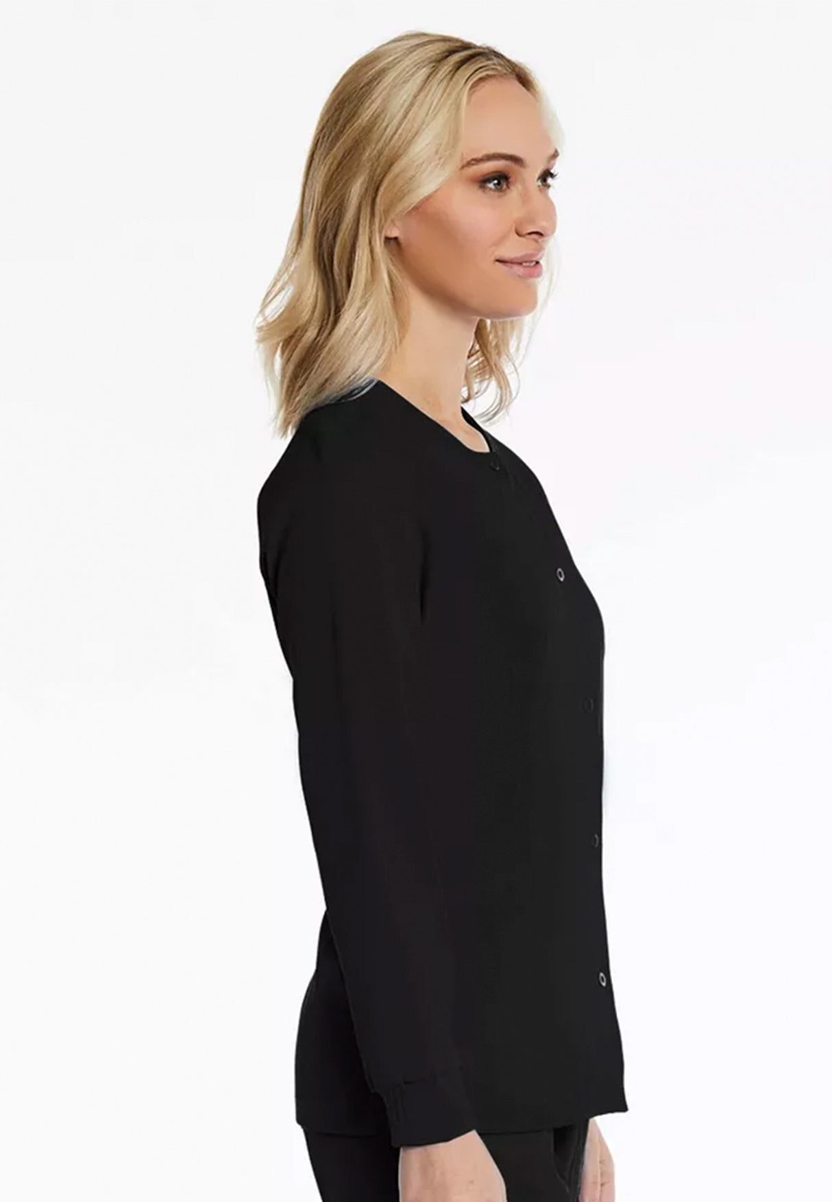 Elements by Alexanders Uniforms Women's 3-Pocket 4-Way Stretch Snap Button Scrub Jacket