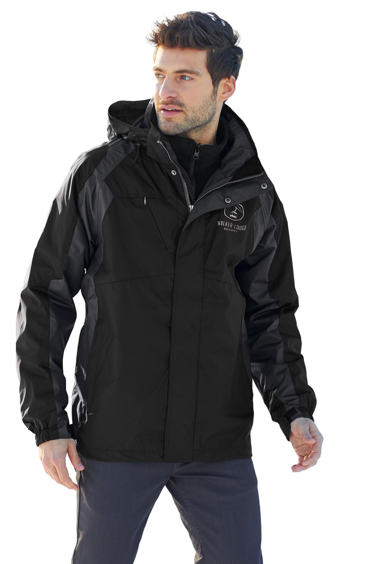 Port Authority® Ranger 3-in-1 Jacket - Black/Ink Grey