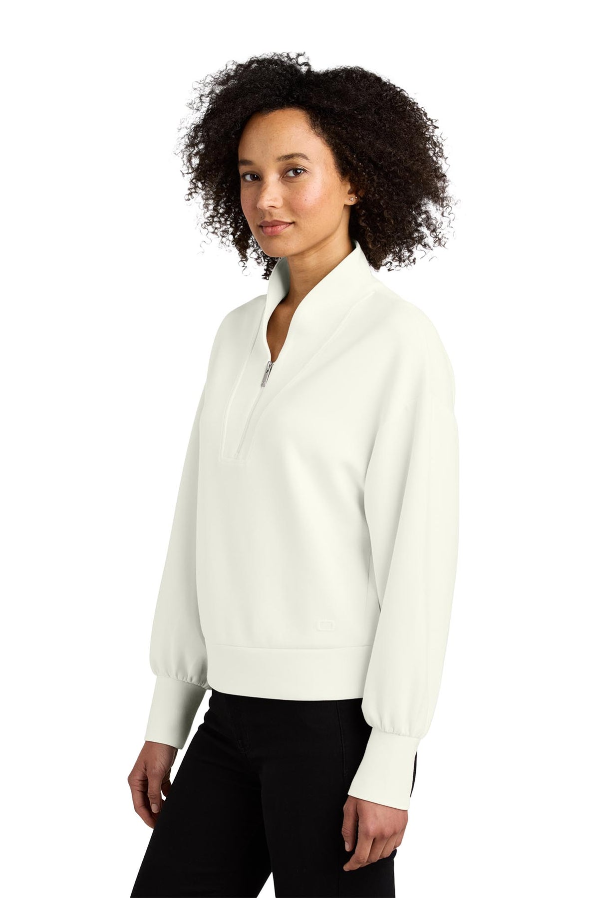 OGIO® Women’s Transcend 1/4-Zip - Opal White