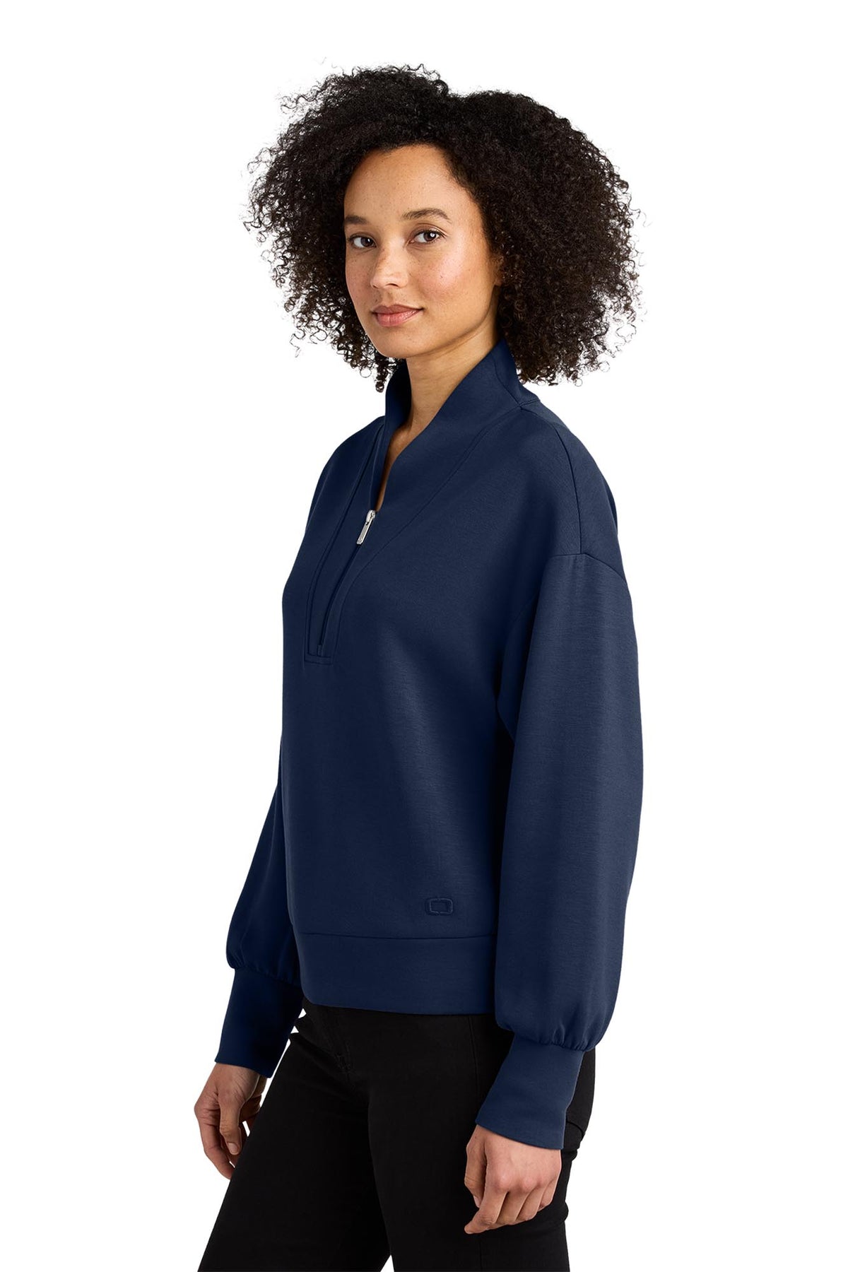 OGIO® Women’s Transcend 1/4-Zip - River Blue Navy