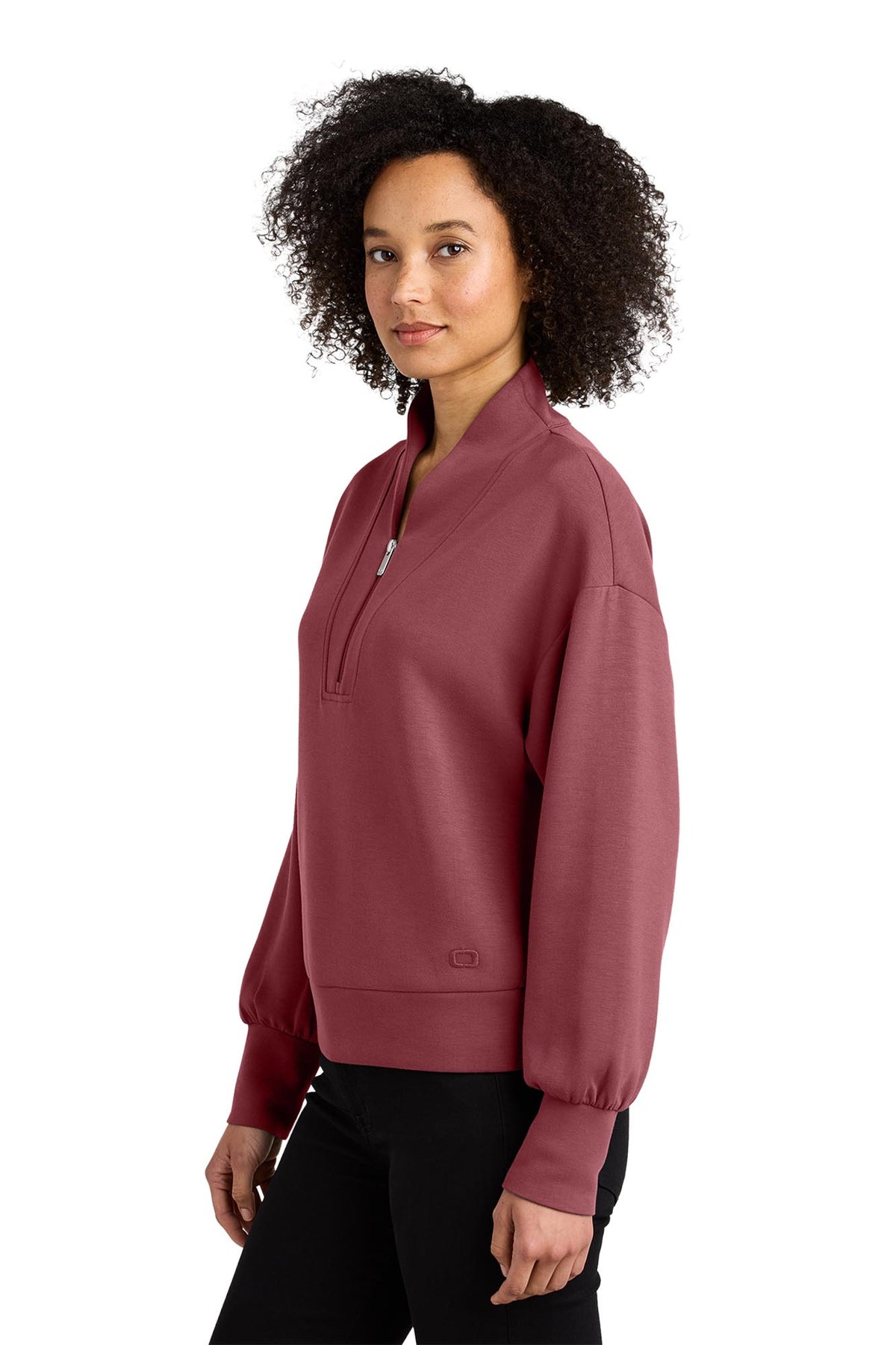 OGIO® Women’s Transcend 1/4-Zip - Soft Ruby