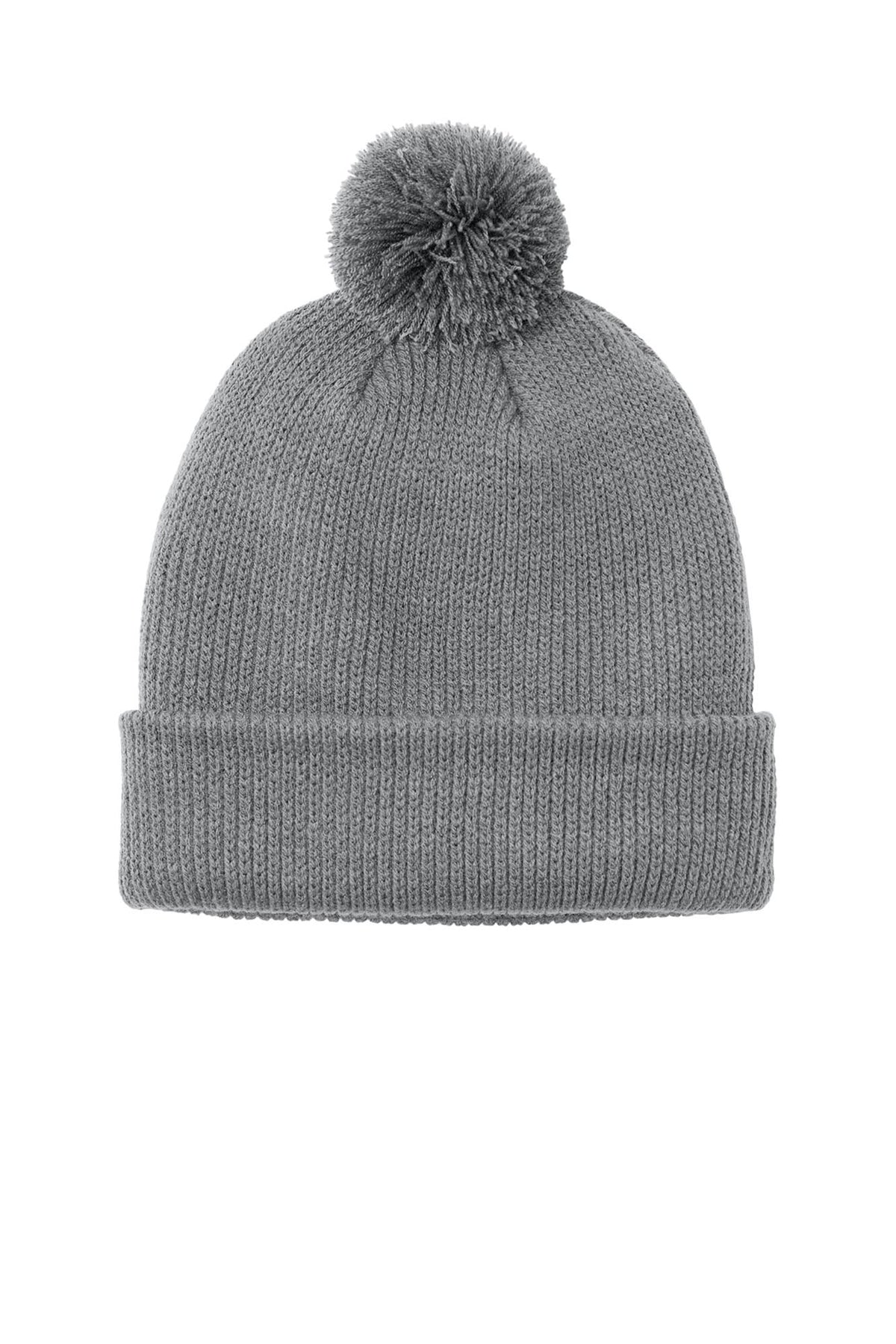 Port Authority® Cozy Pom Beanie - Gusty Grey