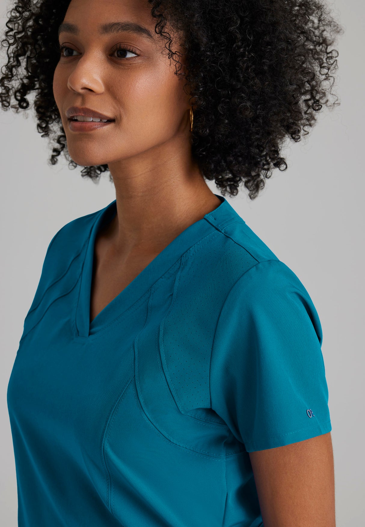 Barco One Women's Racer Top-4 Pocket V-Neck Breathable Top