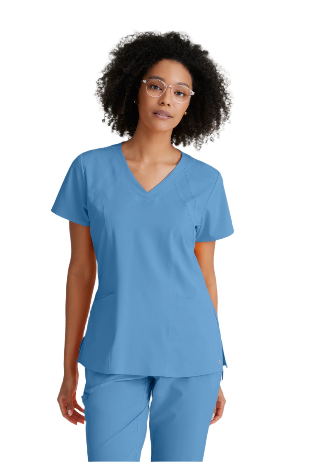 Barco One Women's Racer Top-4 Pocket V-Neck Breathable Top