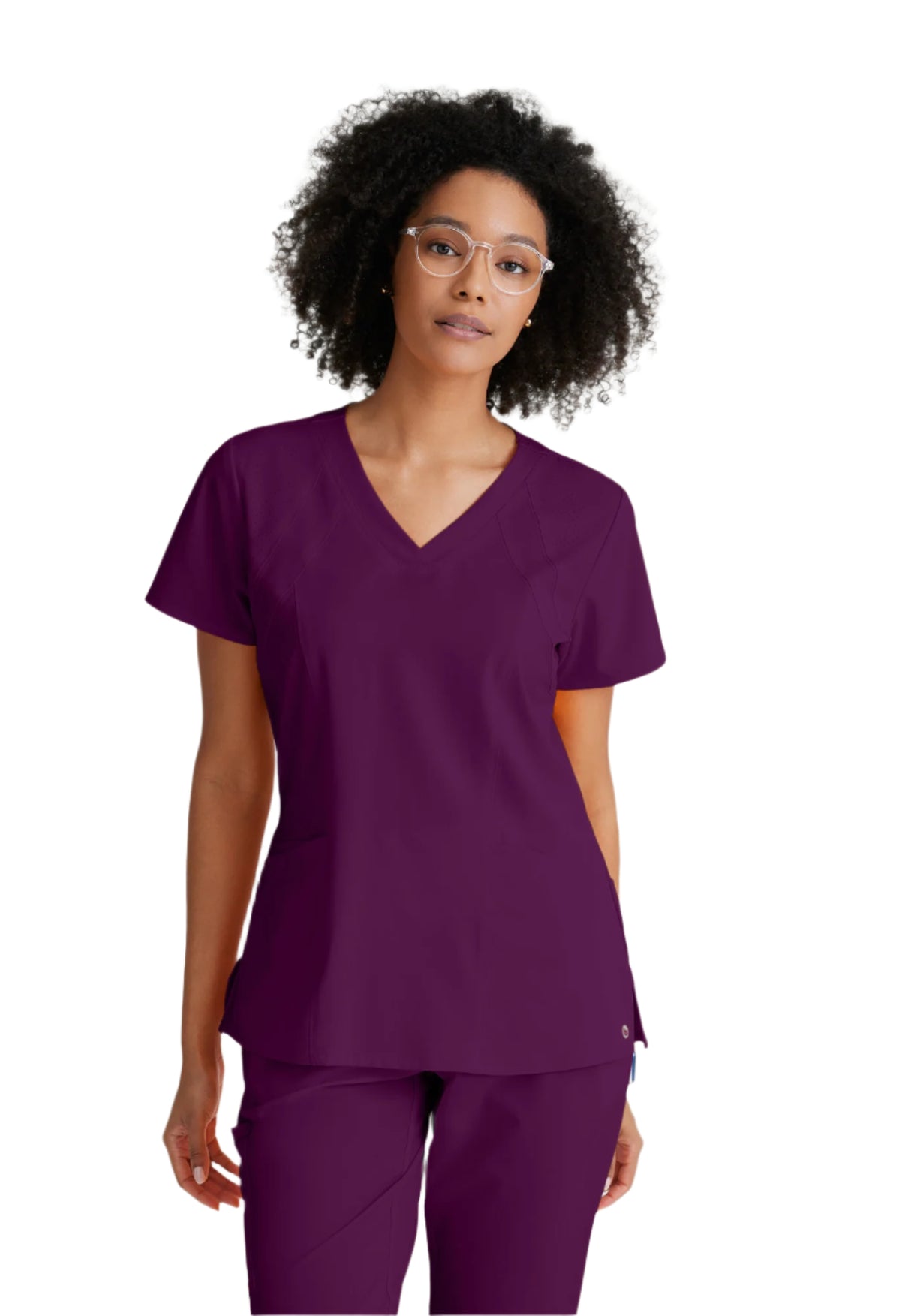 Barco One Women's Racer Top-4 Pocket V-Neck Breathable Top