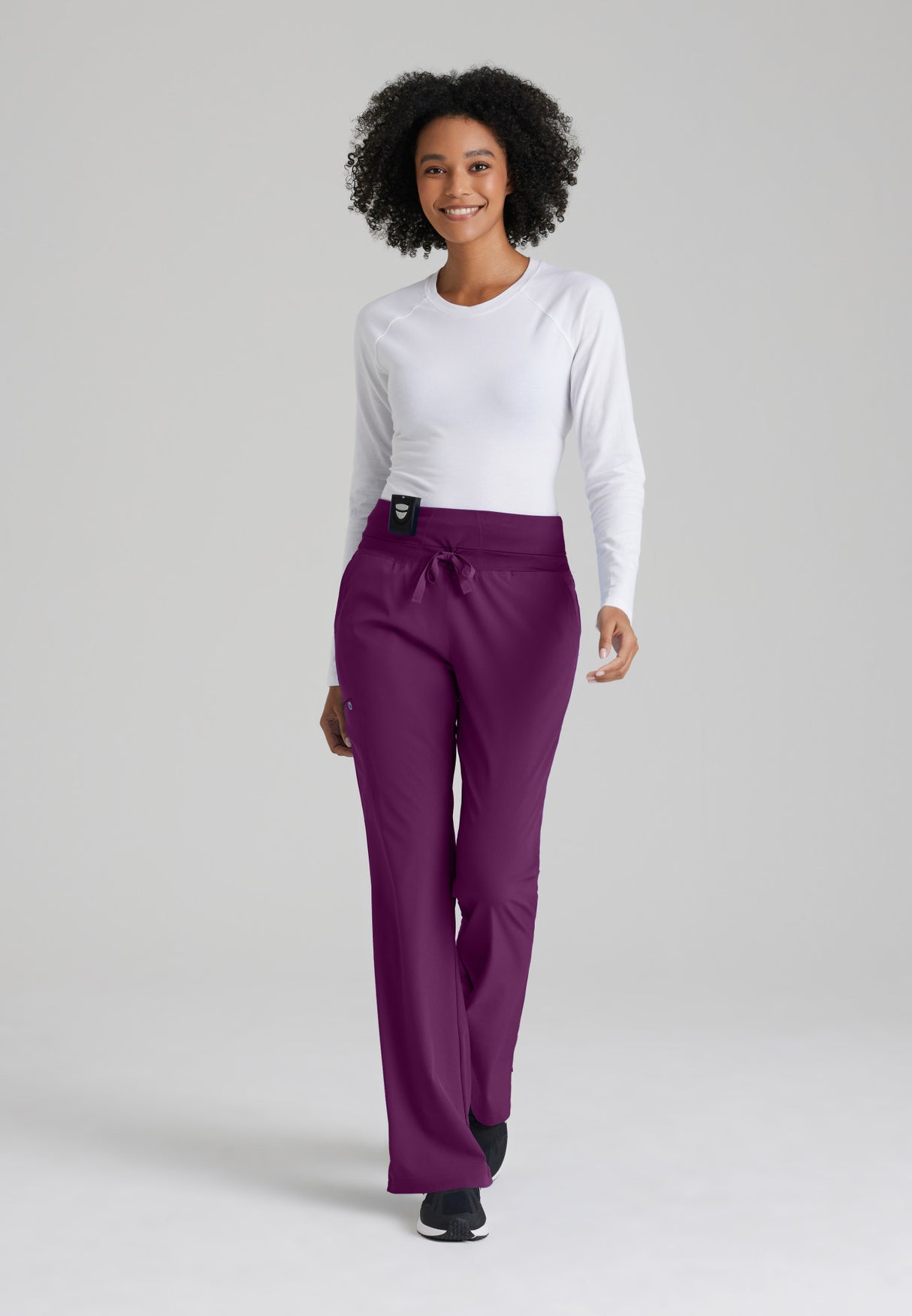 Barco One Women's Stride 5-Pocket Mid-Rise Straight-Leg Tall Pant