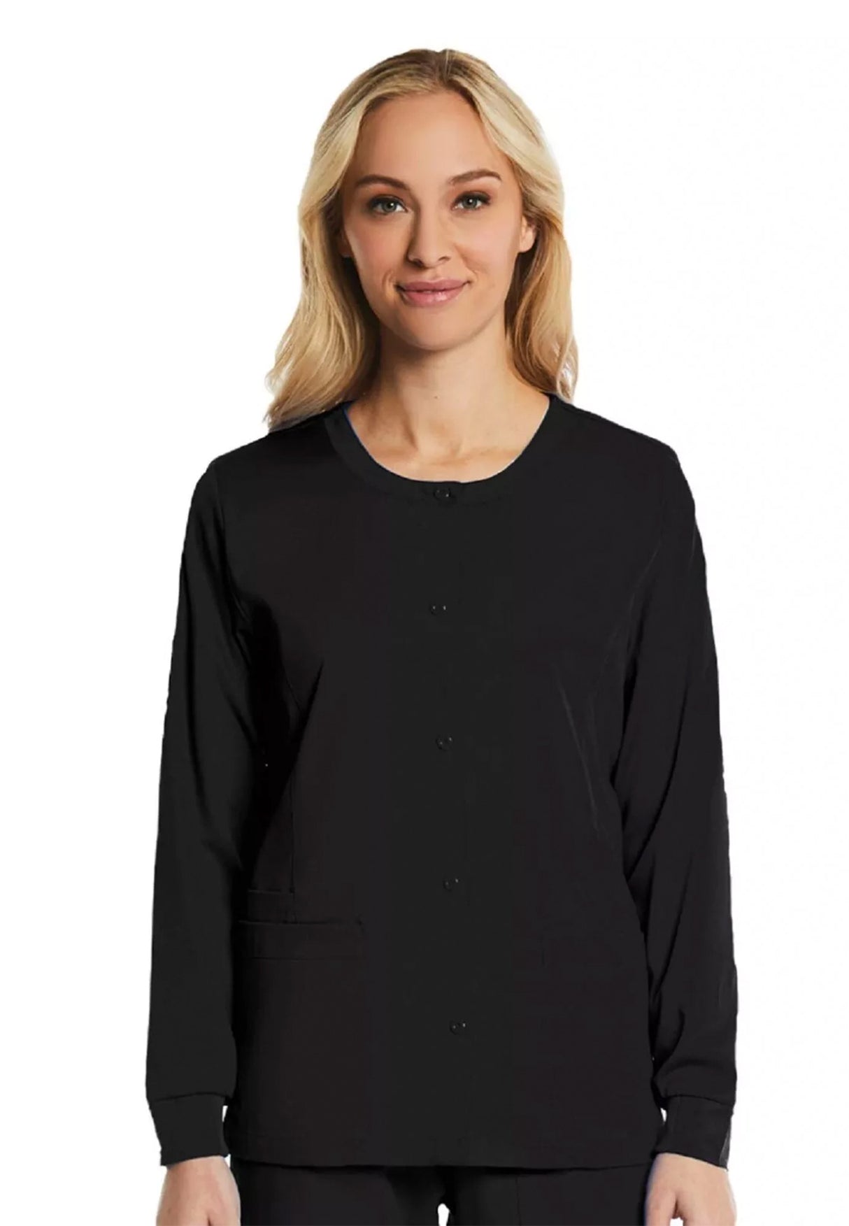 Elements by Alexanders Uniforms Women's 3-Pocket 4-Way Stretch Snap Button Scrub Jacket