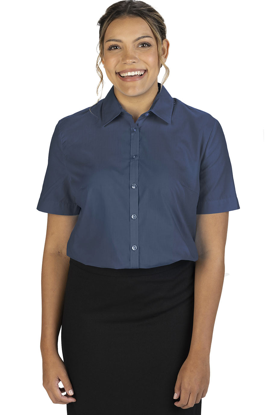 Edwards® Essential Broadcloth Short Sleeve Ladies Shirt