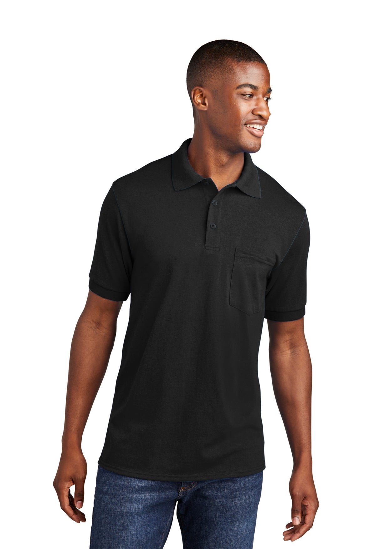 Men's Port & Company® Core Blend Jersey Knit Pocket Polo