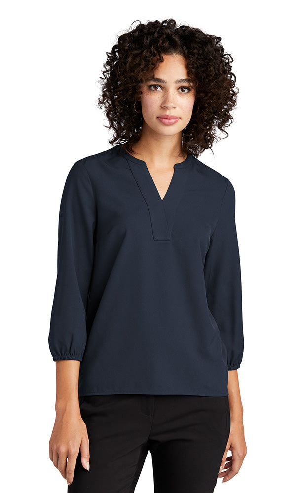 Mercer+Mettle® Women's Stretch Crepe 3/4-Sleeve Blouse