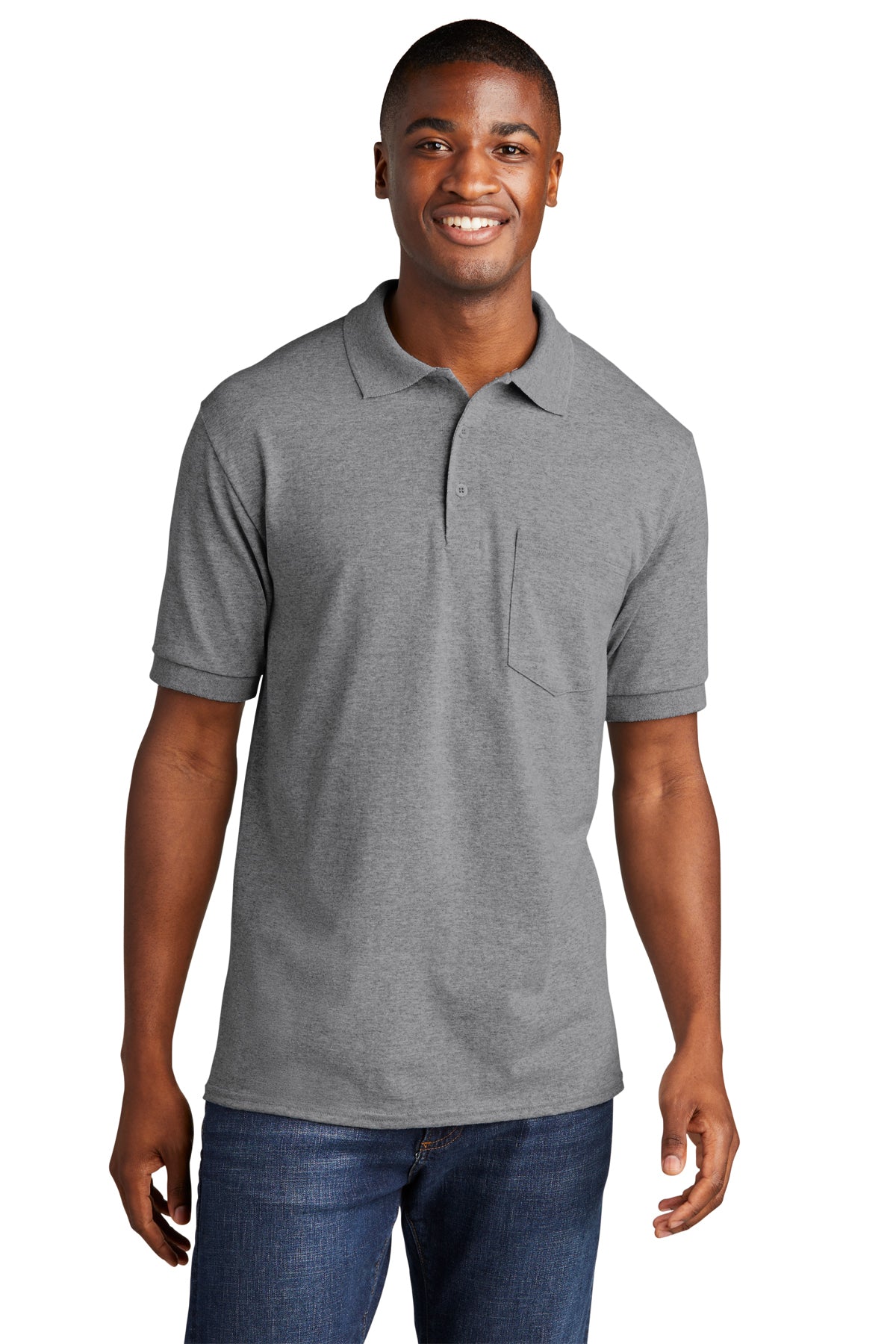 Men's Port & Company® Core Blend Jersey Knit Pocket Polo