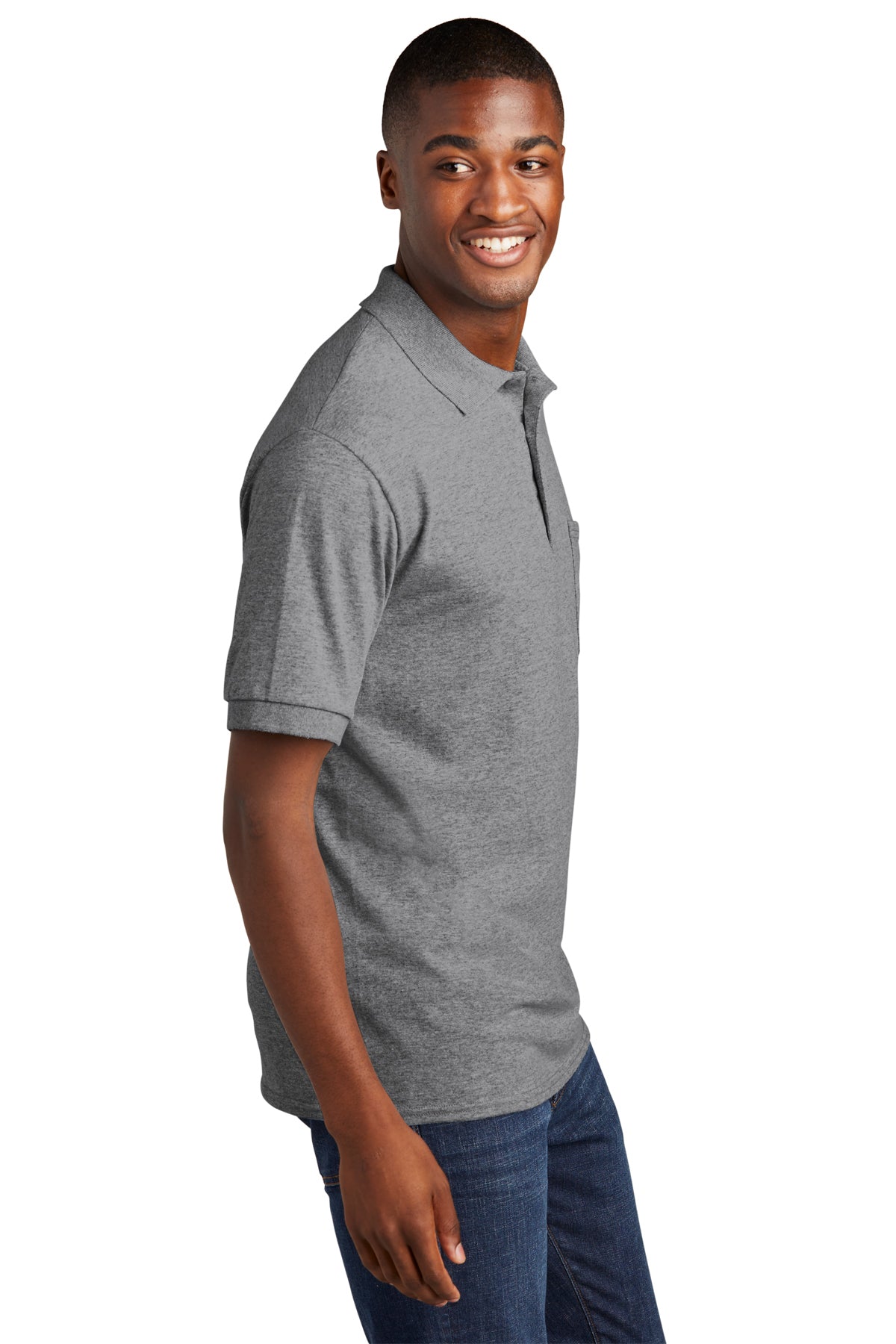 Men's Port & Company® Core Blend Jersey Knit Pocket Polo