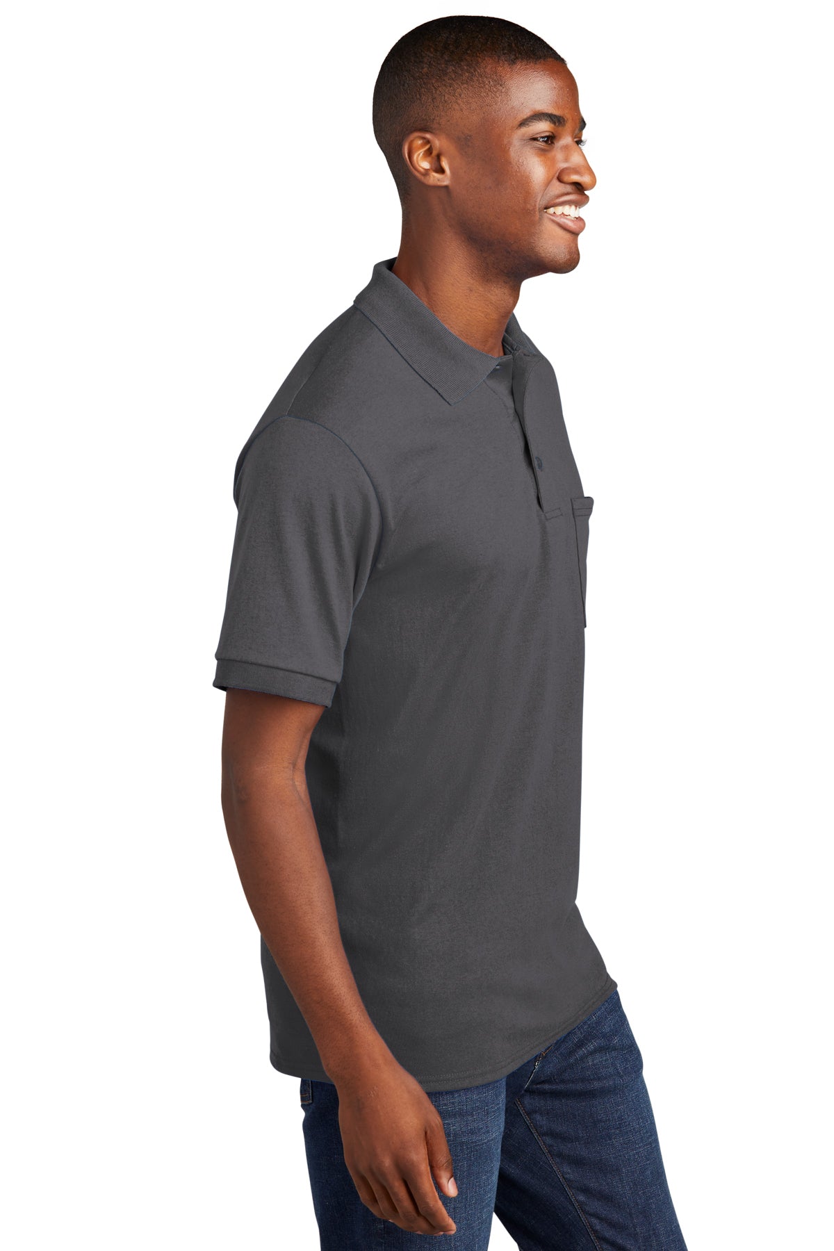 Men's Port & Company® Core Blend Jersey Knit Pocket Polo