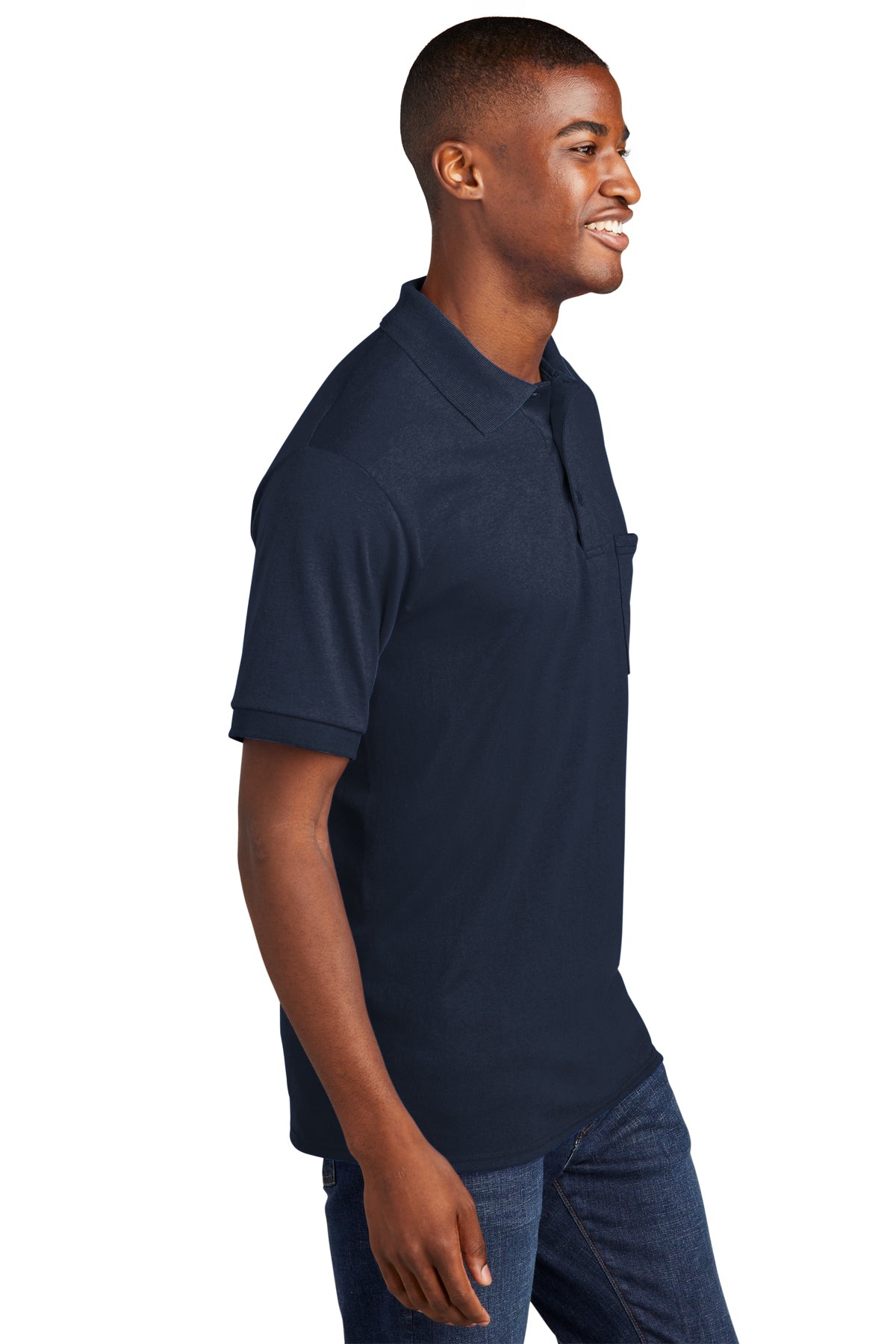 Men's Port & Company® Core Blend Jersey Knit Pocket Polo